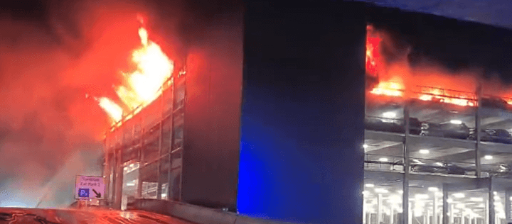 Did an EV cause the fire at Luton Airport carpark?
