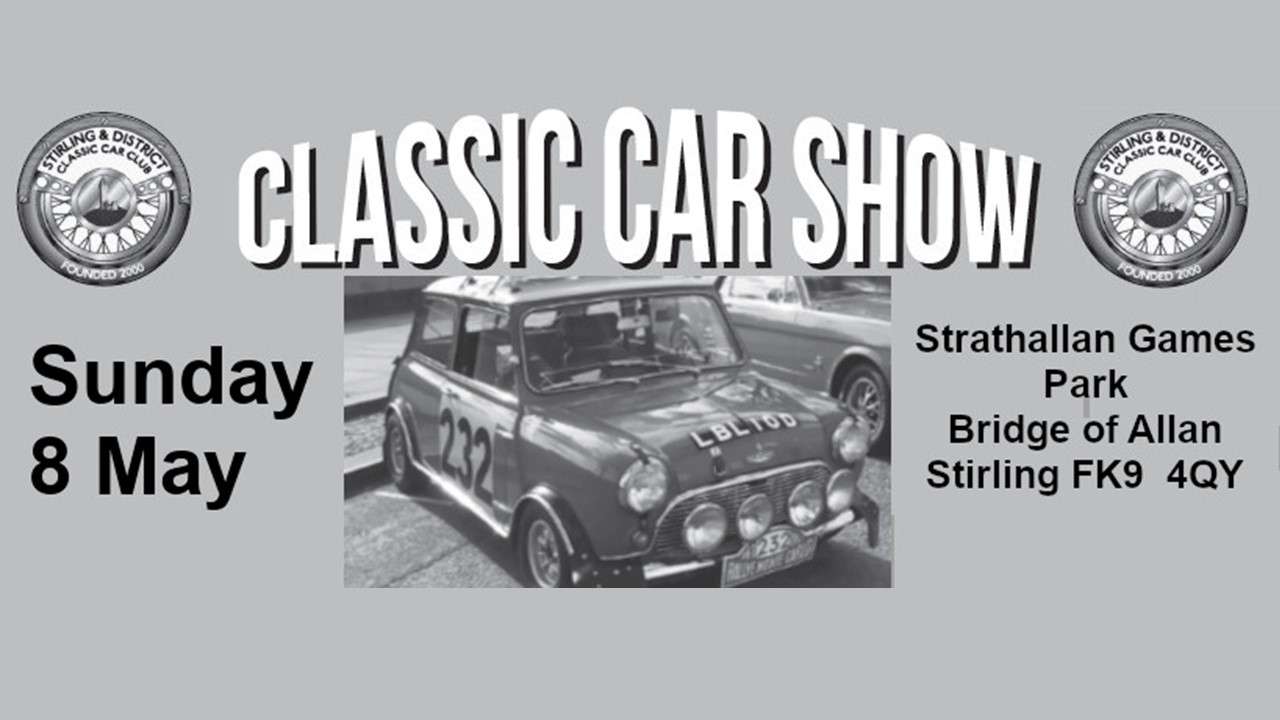 Classic Cars Wha Hae in view of Wallace on 8th May