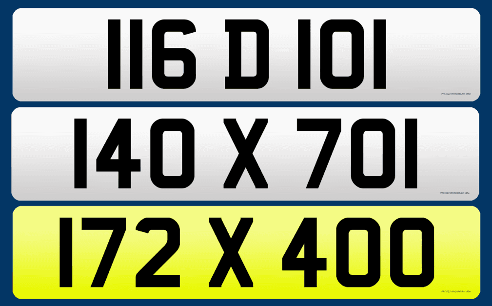 Diplomatic Number Plates used within the UK