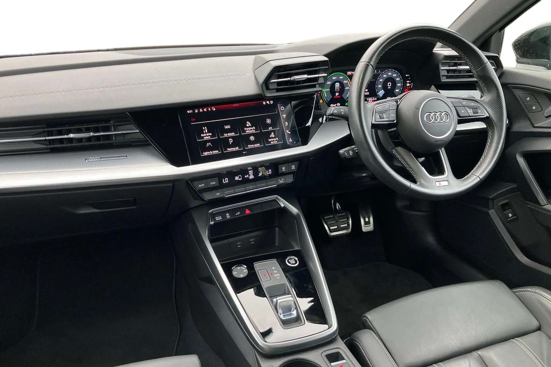 A 2022 AUDI A3 40 TFSI e S Line 5dr S Tronic [ LED interior lighting pack , Aluminium interior elements pack , Automatic start/stop system with recuperation , Audi A 2022 AUDI A3 40 TFSI e S Line 5dr S Tronic [ LED interior lighting pack , Aluminium interior elements pack , Automatic start/stop system with recuperation , Audi