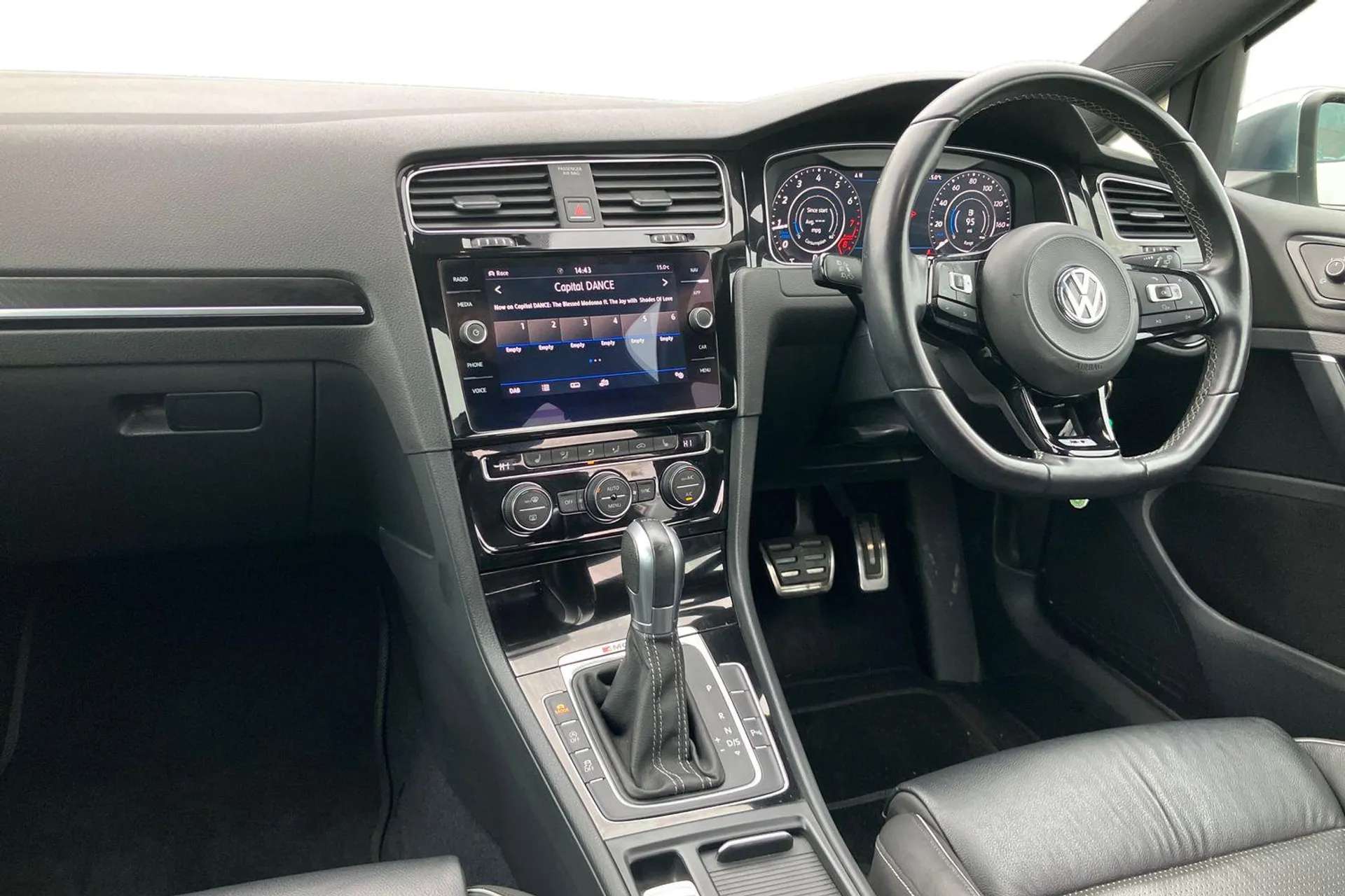 A 2018 VOLKSWAGEN GOLF 2.0 TSI 310 R 5dr 4MOTION DSG [ Ambient lighting pack , Ultrasonic front and rear optical and audible parking sensors , Bluetooth hands free telephone A 2018 VOLKSWAGEN GOLF 2.0 TSI 310 R 5dr 4MOTION DSG [ Ambient lighting pack , Ultrasonic front and rear optical and audible parking sensors , Bluetooth hands free telephone