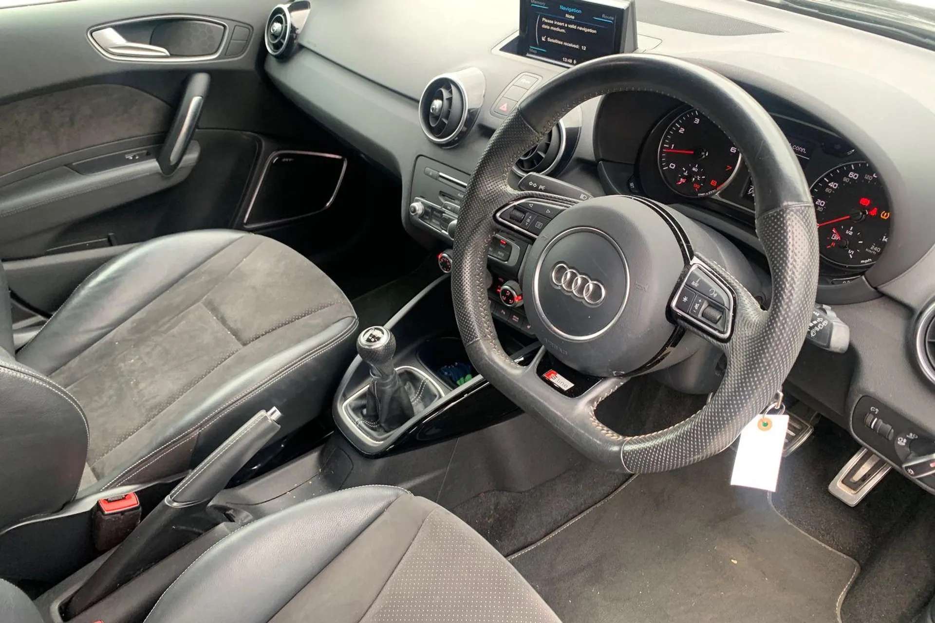 A 2018 AUDI A1 1.4 TFSI 150 Black Edition 5dr [ Comfort and Sound Pack , Privacy glass , 3-spoke leather S1 multi-function flat-bottomed steering wheel , High-gloss A 2018 AUDI A1 1.4 TFSI 150 Black Edition 5dr [ Comfort and Sound Pack , Privacy glass , 3-spoke leather S1 multi-function flat-bottomed steering wheel , High-gloss