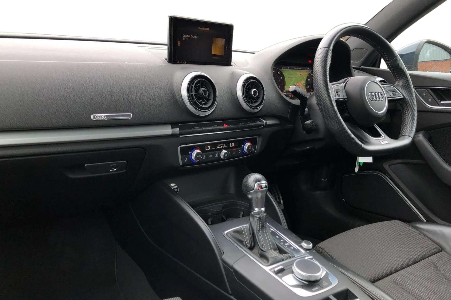 A 2019 AUDI A3 35 TFSI S Line 2dr S Tronic [ Technology Pack Advanced , Audi Parking System Plus , LED Interior Lighting Pack , Storage Pack , Flat-bottomed 3-spoke A 2019 AUDI A3 35 TFSI S Line 2dr S Tronic [ Technology Pack Advanced , Audi Parking System Plus , LED Interior Lighting Pack , Storage Pack , Flat-bottomed 3-spoke