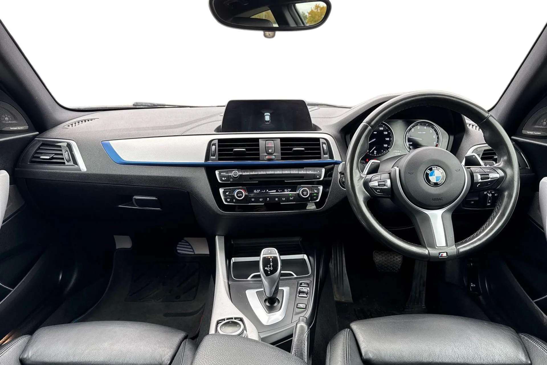 A 2019 BMW 1 SERIES M140i Shadow Edition 3dr Step Auto [ Park Distance Control (PDC), front and rear , Seat heating for driver and front passenger , Cruise control with b A 2019 BMW 1 SERIES M140i Shadow Edition 3dr Step Auto [ Park Distance Control (PDC), front and rear , Seat heating for driver and front passenger , Cruise control with b