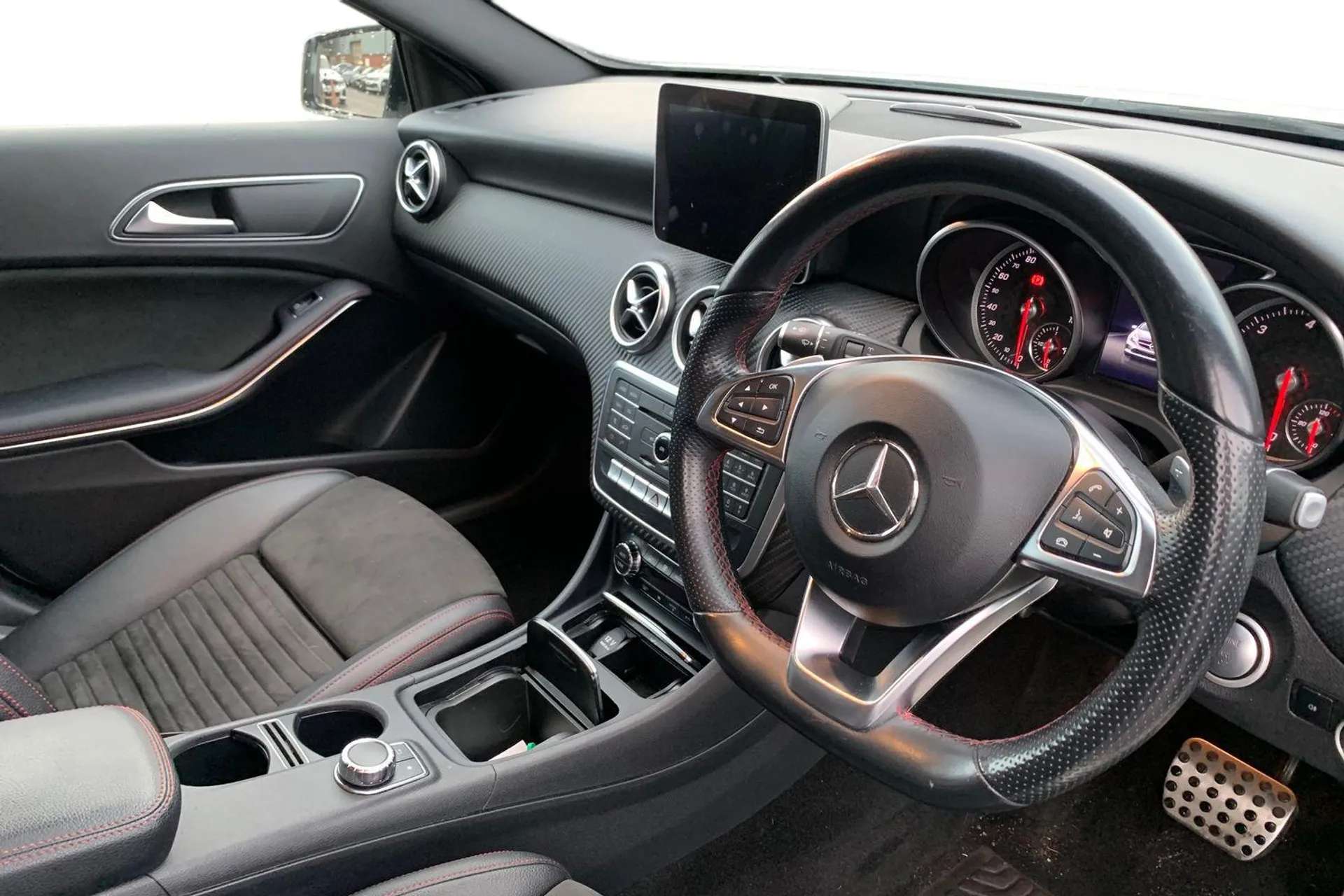 A 2017 MERCEDES-BENZ A CLASS A180d AMG Line Executive 5dr Auto [ Seat comfort pack , Reversing camera , Collision prevention assist plus , Park assist pilot with front and rear pa A 2017 MERCEDES-BENZ A CLASS A180d AMG Line Executive 5dr Auto [ Seat comfort pack , Reversing camera , Collision prevention assist plus , Park assist pilot with front and rear pa