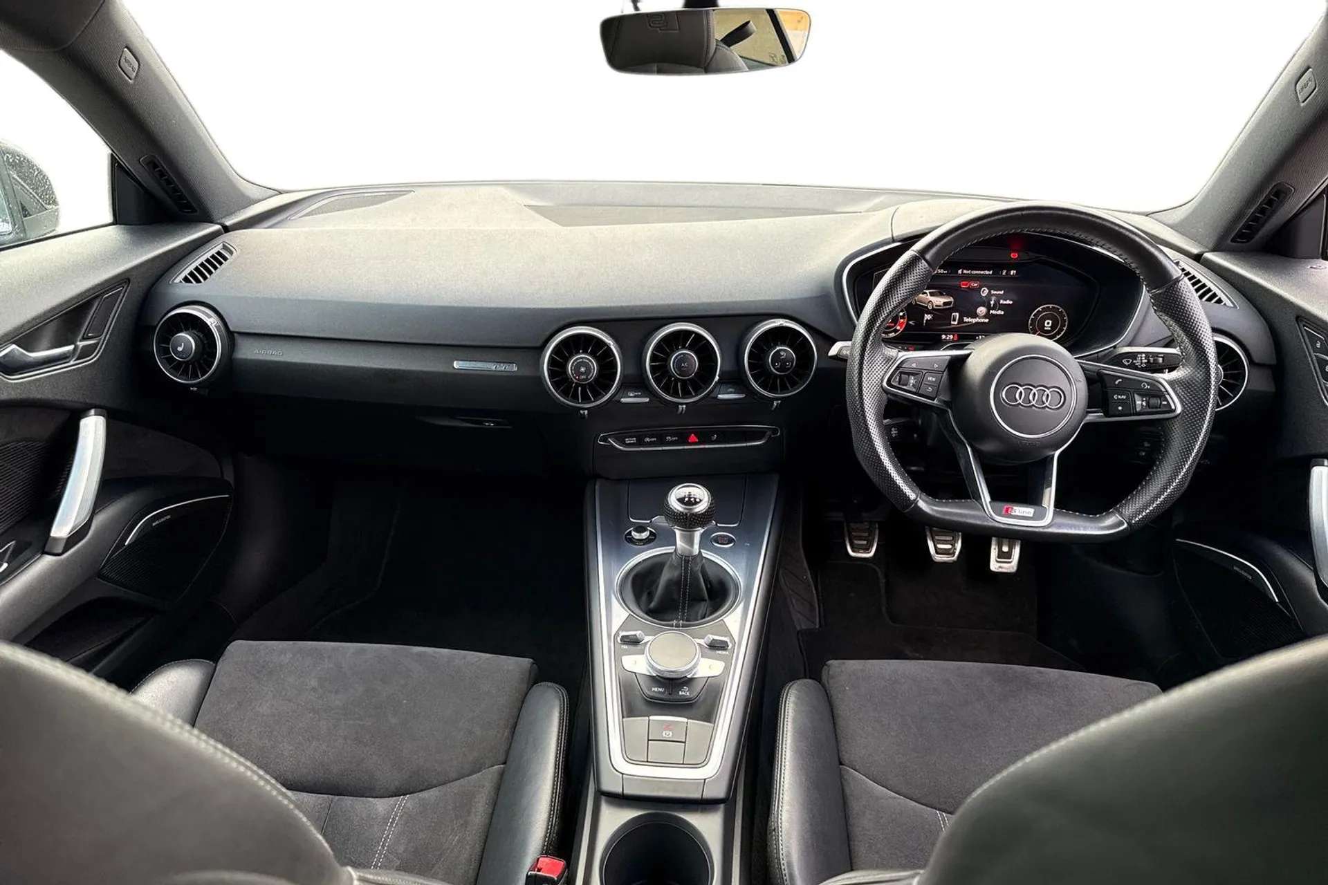 A 2018 AUDI TT 1.8T FSI Black Edition 2dr [ Audi virtual cockpit - 12.3" high-resolution LCD display with fully customisable instrument cluster , Bluetooth audio str A 2018 AUDI TT 1.8T FSI Black Edition 2dr [ Audi virtual cockpit - 12.3" high-resolution LCD display with fully customisable instrument cluster , Bluetooth audio str