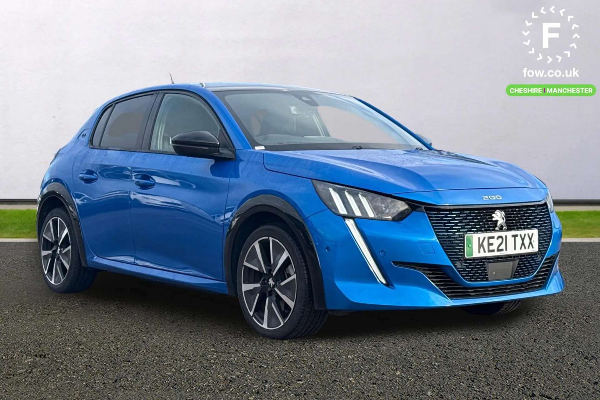 A 2021 PEUGEOT 208 100kW GT 50kWh 5dr Auto [ Bluetooth telephone facility , Smart phone docking station , Visio park assist 180 with colour reversing camera + front and A 2021 PEUGEOT 208 100kW GT 50kWh 5dr Auto [ Bluetooth telephone facility , Smart phone docking station , Visio park assist 180 with colour reversing camera + front and