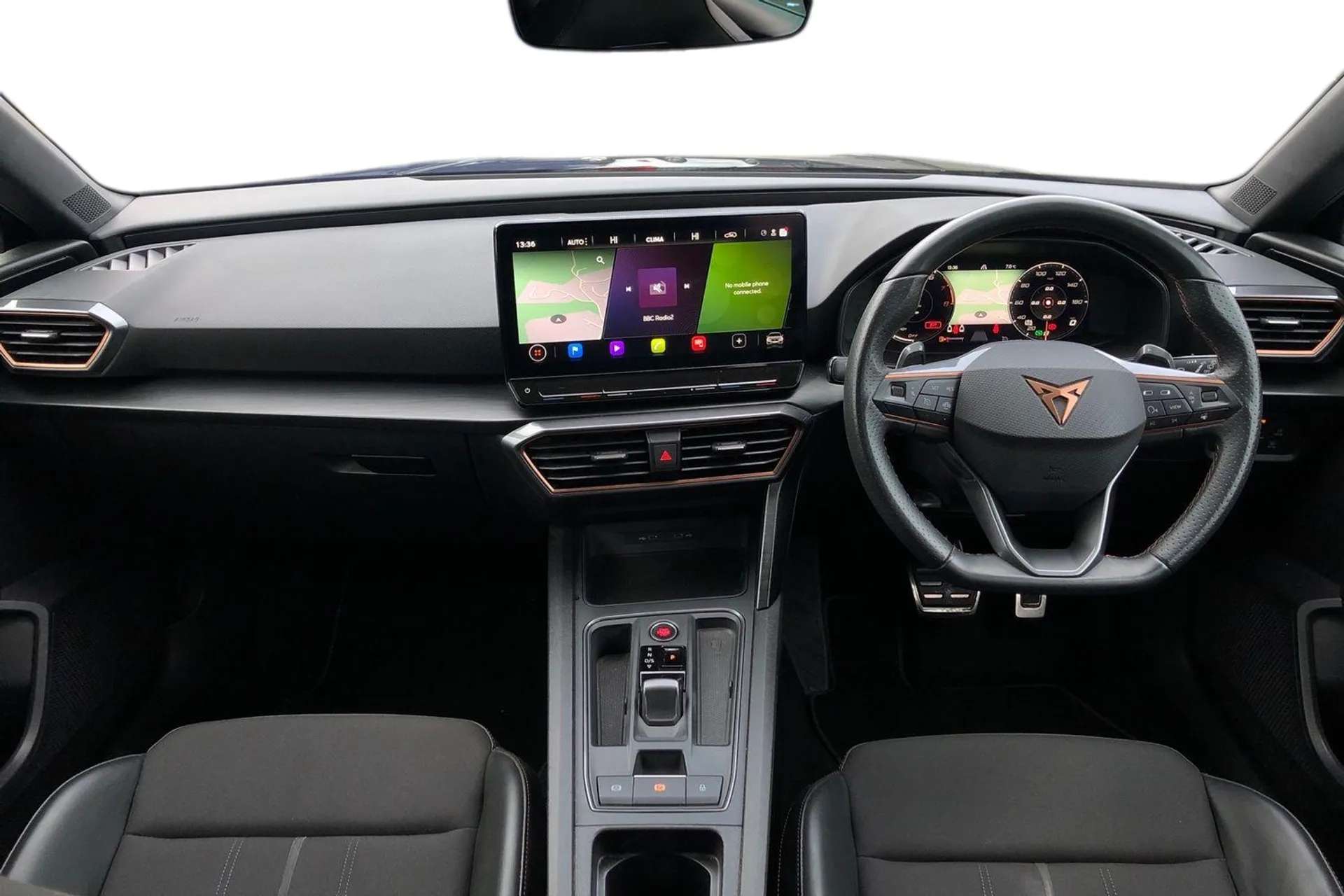 A 2023 CUPRA LEON 2.0 TSI 300 VZ2 5dr DSG [ Rear view camera , Park assist (inc front/rear parking sensors) , Lockable tailgate , Dynamic and comfort pack , Digital coc A 2023 CUPRA LEON 2.0 TSI 300 VZ2 5dr DSG [ Rear view camera , Park assist (inc front/rear parking sensors) , Lockable tailgate , Dynamic and comfort pack , Digital coc