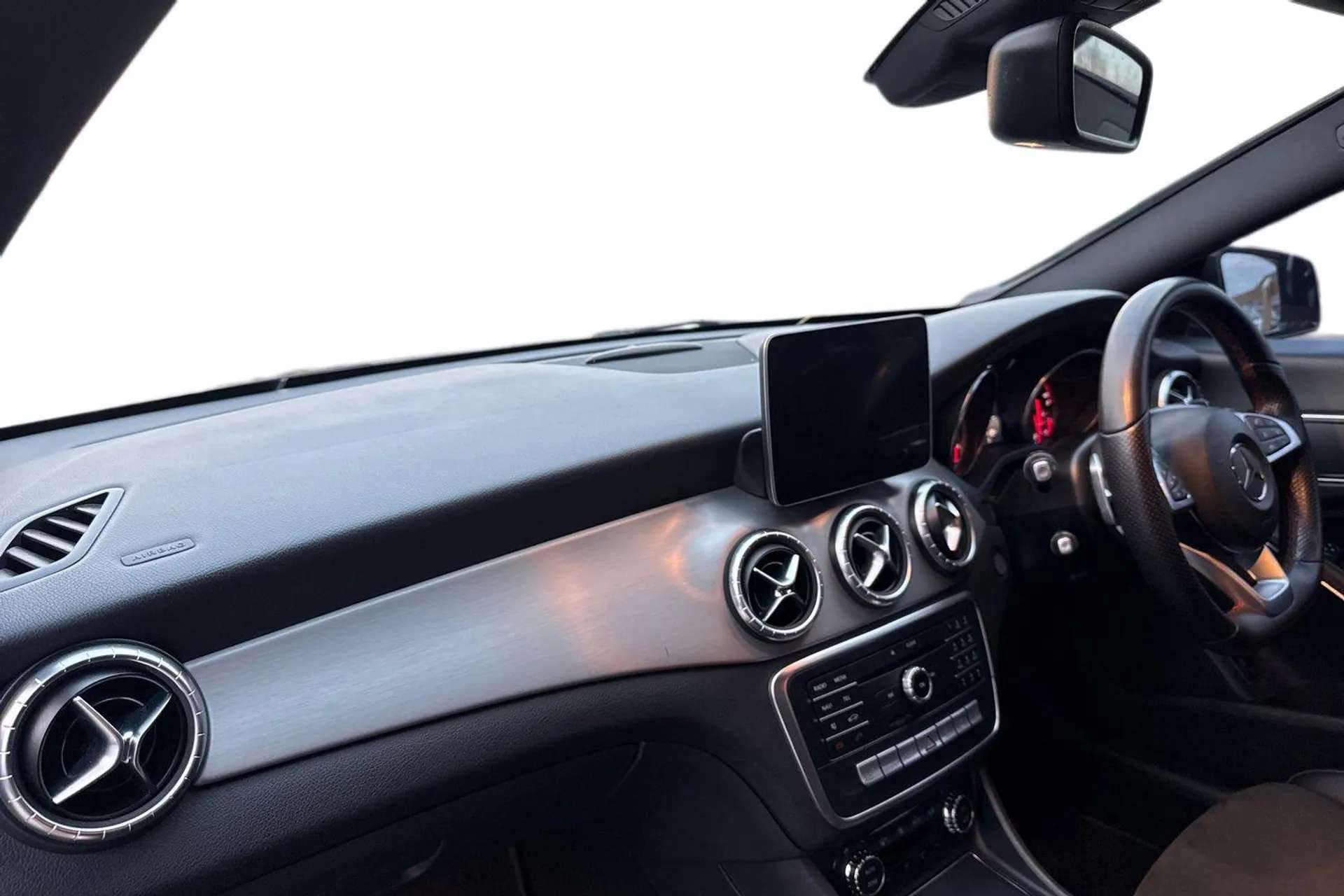 A 2017 MERCEDES-BENZ CLA CLASS CLA 220d AMG Line 4dr Tip Auto [ 8-inch colour display , Mirror Package , Heated front seats , Reversing camera , 18" AMG alloy wheels (4) ? multi-spo A 2017 MERCEDES-BENZ CLA CLASS CLA 220d AMG Line 4dr Tip Auto [ 8-inch colour display , Mirror Package , Heated front seats , Reversing camera , 18" AMG alloy wheels (4) ? multi-spo