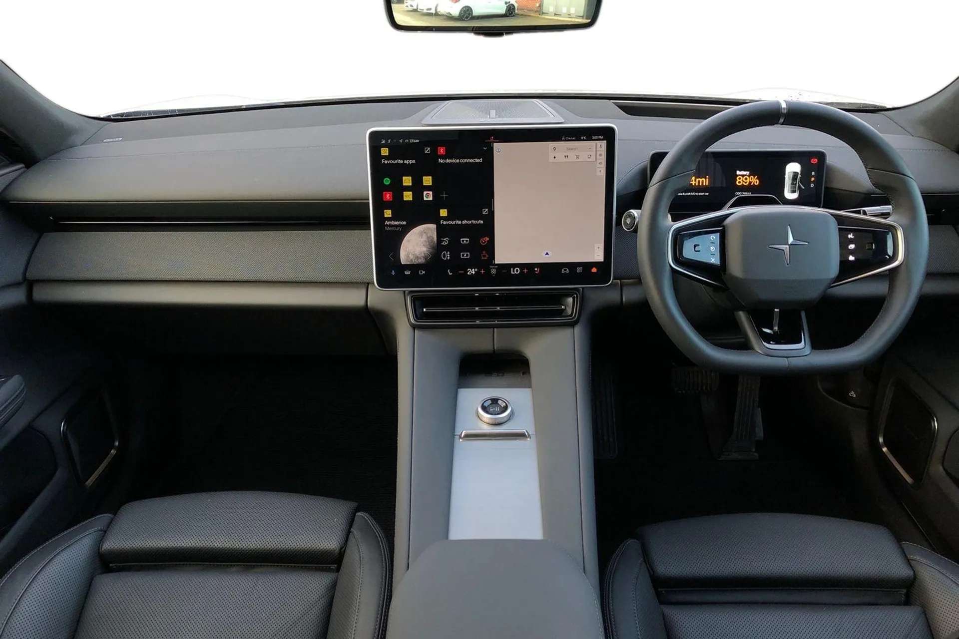 A 2025 POLESTAR 4 200kW 100kWh Long Range Single Motor Plus 5dr Auto [ 14.7" head-up display , Hands free bluetooth system , Front and rear park assist , 8.9" rear view A 2025 POLESTAR 4 200kW 100kWh Long Range Single Motor Plus 5dr Auto [ 14.7" head-up display , Hands free bluetooth system , Front and rear park assist , 8.9" rear view