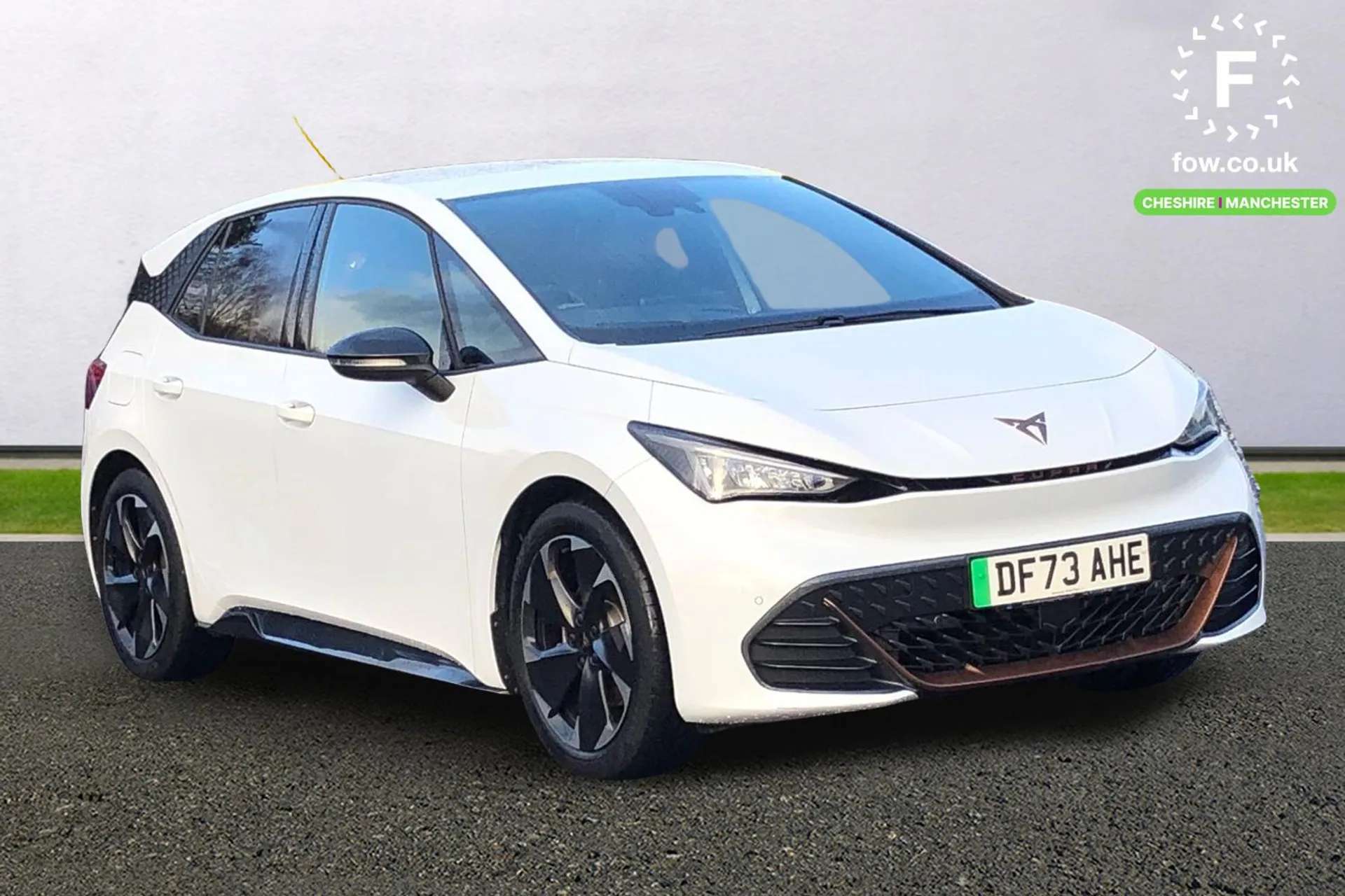 A 2023 CUPRA BORN 150kW V2 58kWh 5dr Auto [ Heated front seats , Augmented reality head up display , Multi-colour ambient interior lighting , 19" Typhoon machined alloy A 2023 CUPRA BORN 150kW V2 58kWh 5dr Auto [ Heated front seats , Augmented reality head up display , Multi-colour ambient interior lighting , 19" Typhoon machined alloy