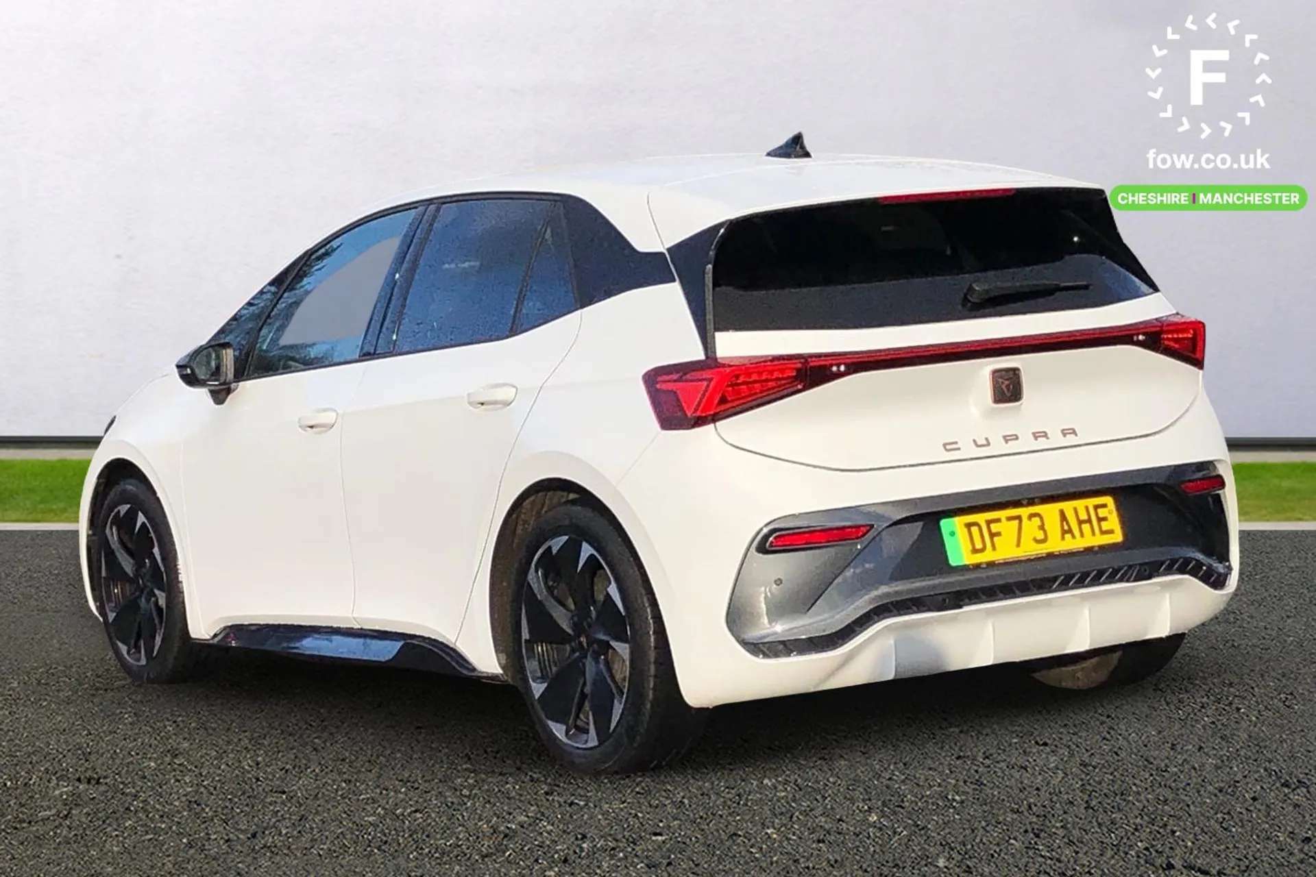 A 2023 CUPRA BORN 150kW V2 58kWh 5dr Auto [ Heated front seats , Augmented reality head up display , Multi-colour ambient interior lighting , 19" Typhoon machined alloy A 2023 CUPRA BORN 150kW V2 58kWh 5dr Auto [ Heated front seats , Augmented reality head up display , Multi-colour ambient interior lighting , 19" Typhoon machined alloy
