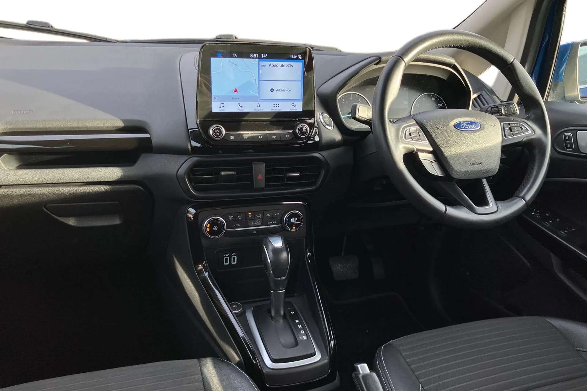 A 2018 FORD ECOSPORT 1.0 EcoBoost 125 Titanium 5dr Auto ['Quickclear' heated windscreen/heated washer jets, Hill launch assist, Driver/passenger sunvisors and lidded vanit A 2018 FORD ECOSPORT 1.0 EcoBoost 125 Titanium 5dr Auto ['Quickclear' heated windscreen/heated washer jets, Hill launch assist, Driver/passenger sunvisors and lidded vanit