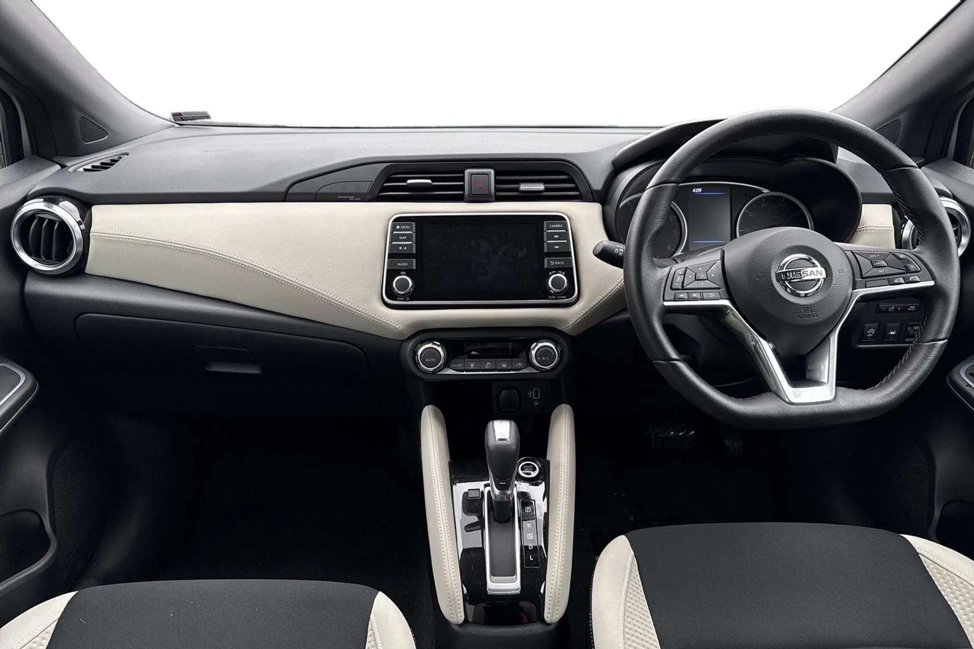 A 2021 NISSAN MICRA 1.0 IG-T 92 Tekna 5dr CVT [ Rear view camera , 360 degree around view monitor , 17" Diamond cut alloy wheels , Stop/start system , Rear privacy glass A 2021 NISSAN MICRA 1.0 IG-T 92 Tekna 5dr CVT [ Rear view camera , 360 degree around view monitor , 17" Diamond cut alloy wheels , Stop/start system , Rear privacy glass