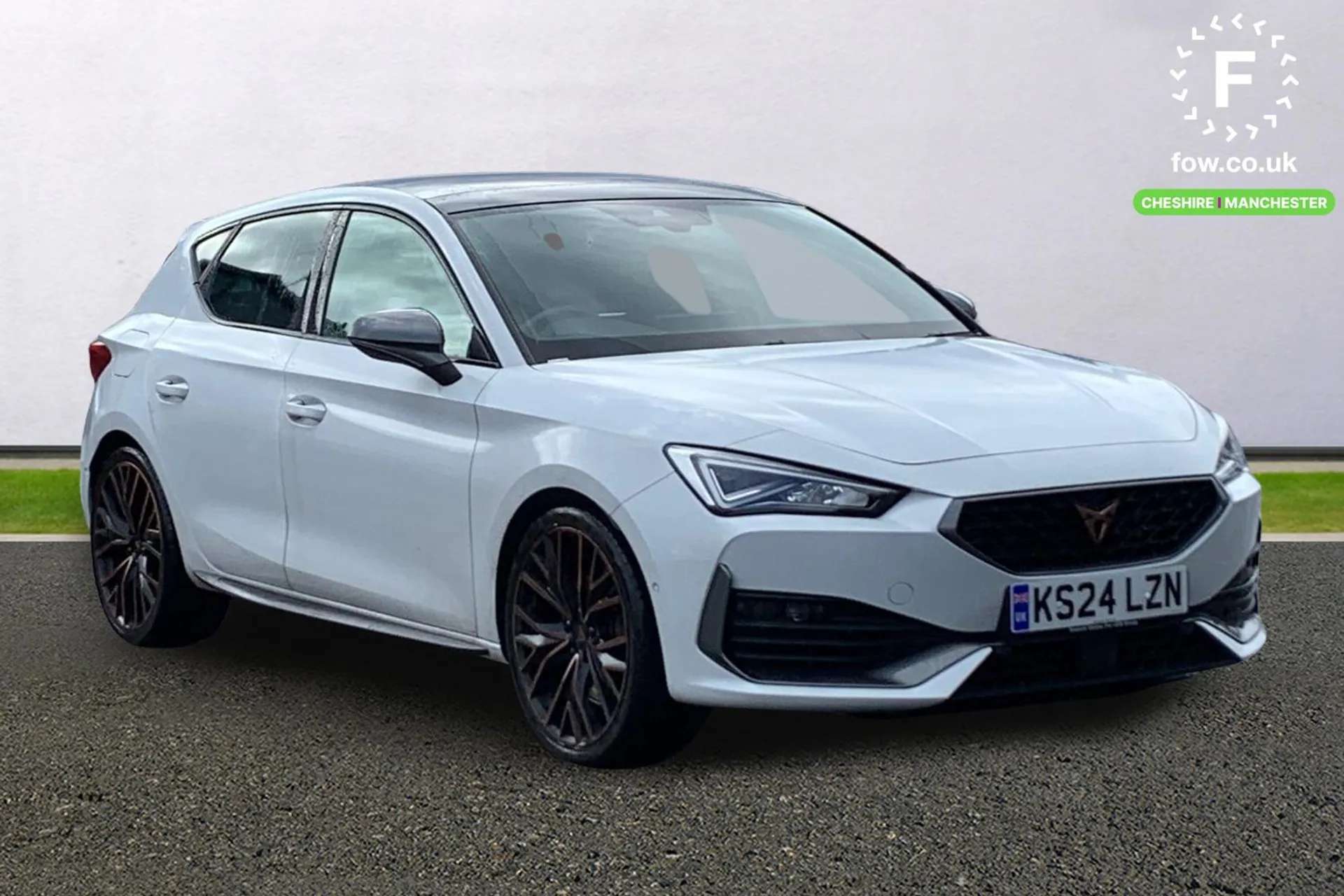 A 2024 CUPRA LEON 2.0 TSI 300 VZ2 Design Edition 5dr DSG [Panoramic Sunroof, Design Pack, 19" Performance Alloys, LED Headlights, CUPRA Drive Profile Selection, Digital A 2024 CUPRA LEON 2.0 TSI 300 VZ2 Design Edition 5dr DSG [Panoramic Sunroof, Design Pack, 19" Performance Alloys, LED Headlights, CUPRA Drive Profile Selection, Digital