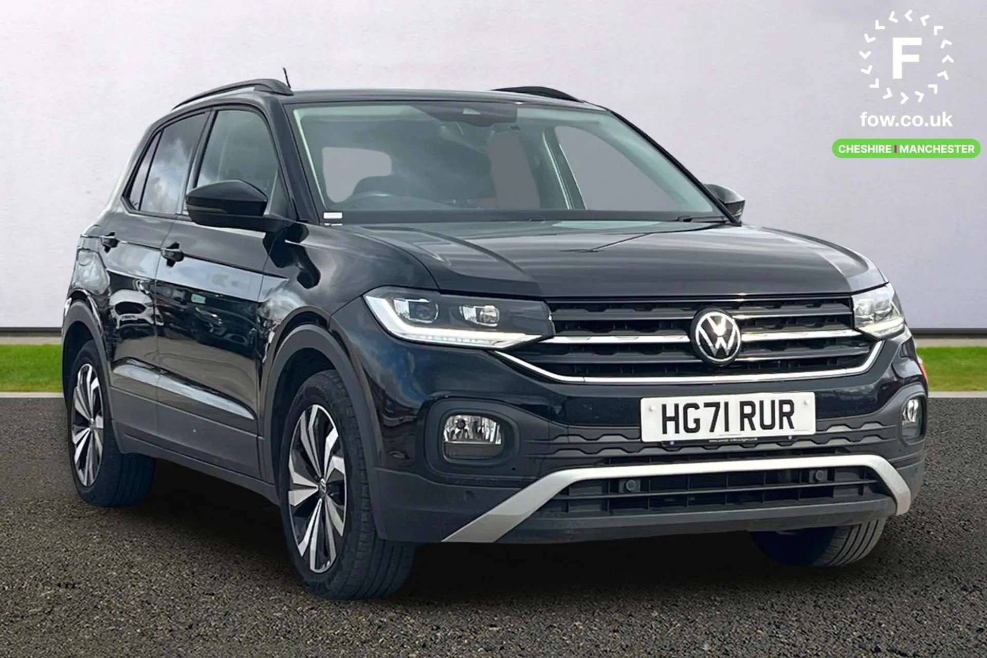 A 2022 VOLKSWAGEN T-CROSS 1.0 TSI 110 Black Edition 5dr DSG [Parking Sensor(s), Air Conditioning, Half Leather Trim, 17" Alloy Wheels[ A 2022 VOLKSWAGEN T-CROSS 1.0 TSI 110 Black Edition 5dr DSG [Parking Sensor(s), Air Conditioning, Half Leather Trim, 17" Alloy Wheels[