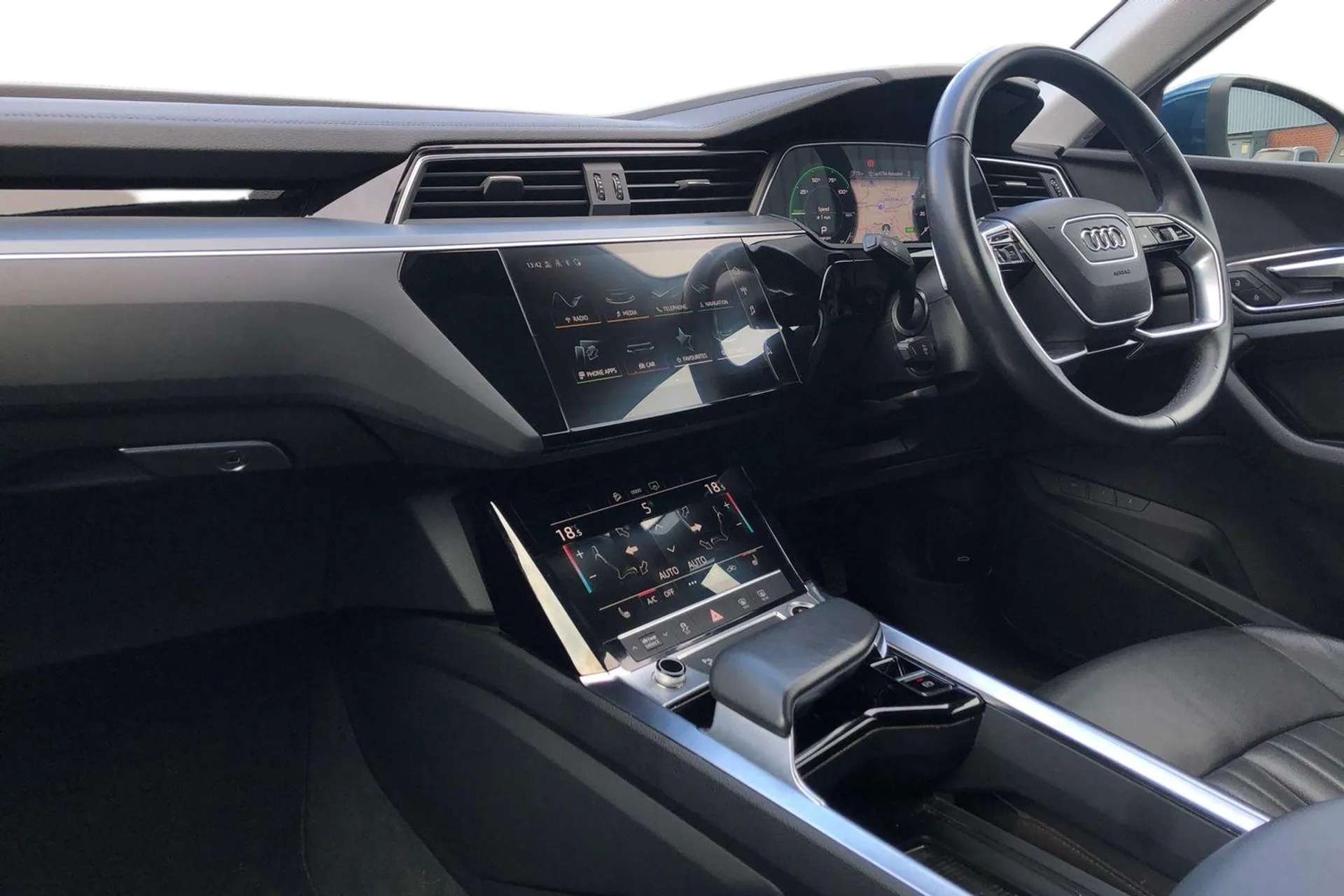 A 2021 AUDI E-TRON 230kW 50 Quattro 71kWh Technik 5dr Auto [ Audi virtual cockpit , Power operated tailgate , Rear view camera , Heated front seats , LED interior lighti A 2021 AUDI E-TRON 230kW 50 Quattro 71kWh Technik 5dr Auto [ Audi virtual cockpit , Power operated tailgate , Rear view camera , Heated front seats , LED interior lighti