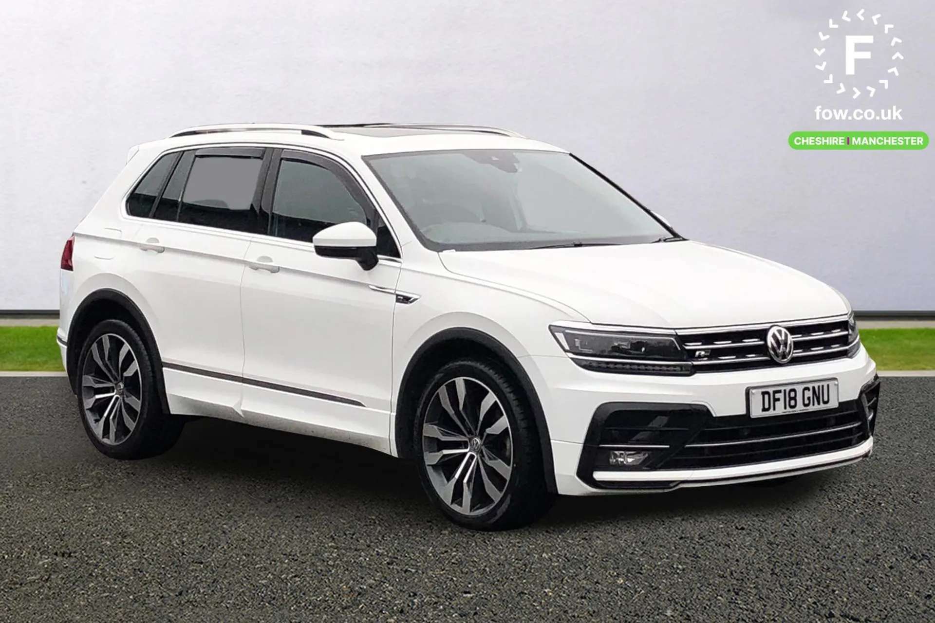 A 2018 VOLKSWAGEN TIGUAN 2.0 TDi 150 4Motion R-Line 5dr DSG [Black Vienna Leather Sports Seats, Tow bar, Electric Panoramic Sunroof, LED Headlights, Progressive Steering, Spor A 2018 VOLKSWAGEN TIGUAN 2.0 TDi 150 4Motion R-Line 5dr DSG [Black Vienna Leather Sports Seats, Tow bar, Electric Panoramic Sunroof, LED Headlights, Progressive Steering, Spor