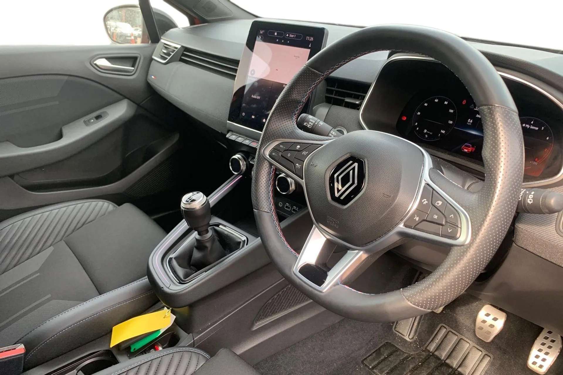 A 2024 RENAULT CLIO 1.0 TCe 90 Esprit Alpine 5dr [ Rear view camera , Wireless phone charger , Heated seats and steering wheel , 17" Esprit alpine diamond cut alloy wheel A 2024 RENAULT CLIO 1.0 TCe 90 Esprit Alpine 5dr [ Rear view camera , Wireless phone charger , Heated seats and steering wheel , 17" Esprit alpine diamond cut alloy wheel