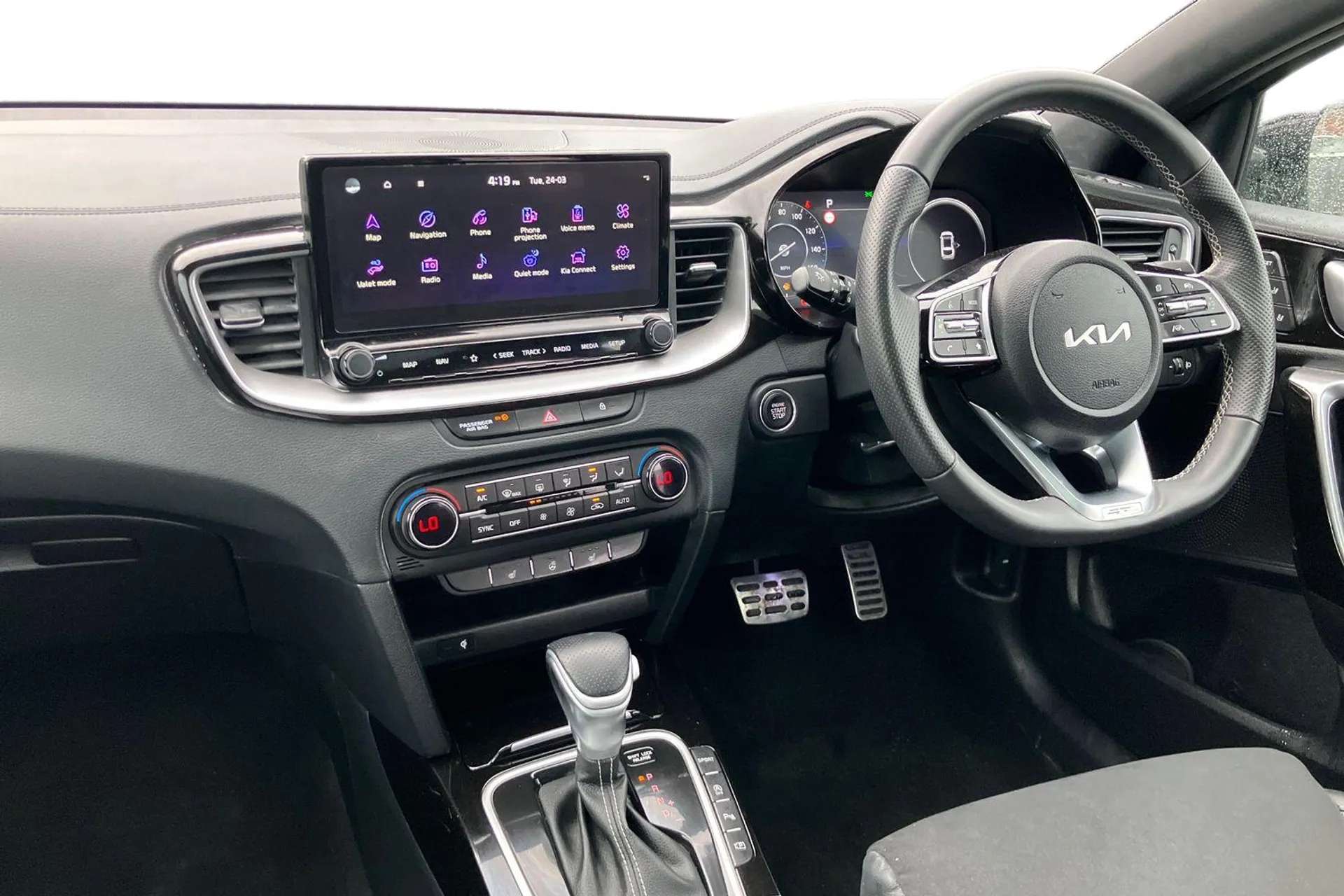 A 2024 KIA PRO CEED 1.5T GDi ISG GT-Line S 5dr DCT [ Smart park assist system, JBL Premium sound system with 8 speakers, Smart cruise control with stop and go functionali A 2024 KIA PRO CEED 1.5T GDi ISG GT-Line S 5dr DCT [ Smart park assist system, JBL Premium sound system with 8 speakers, Smart cruise control with stop and go functionali