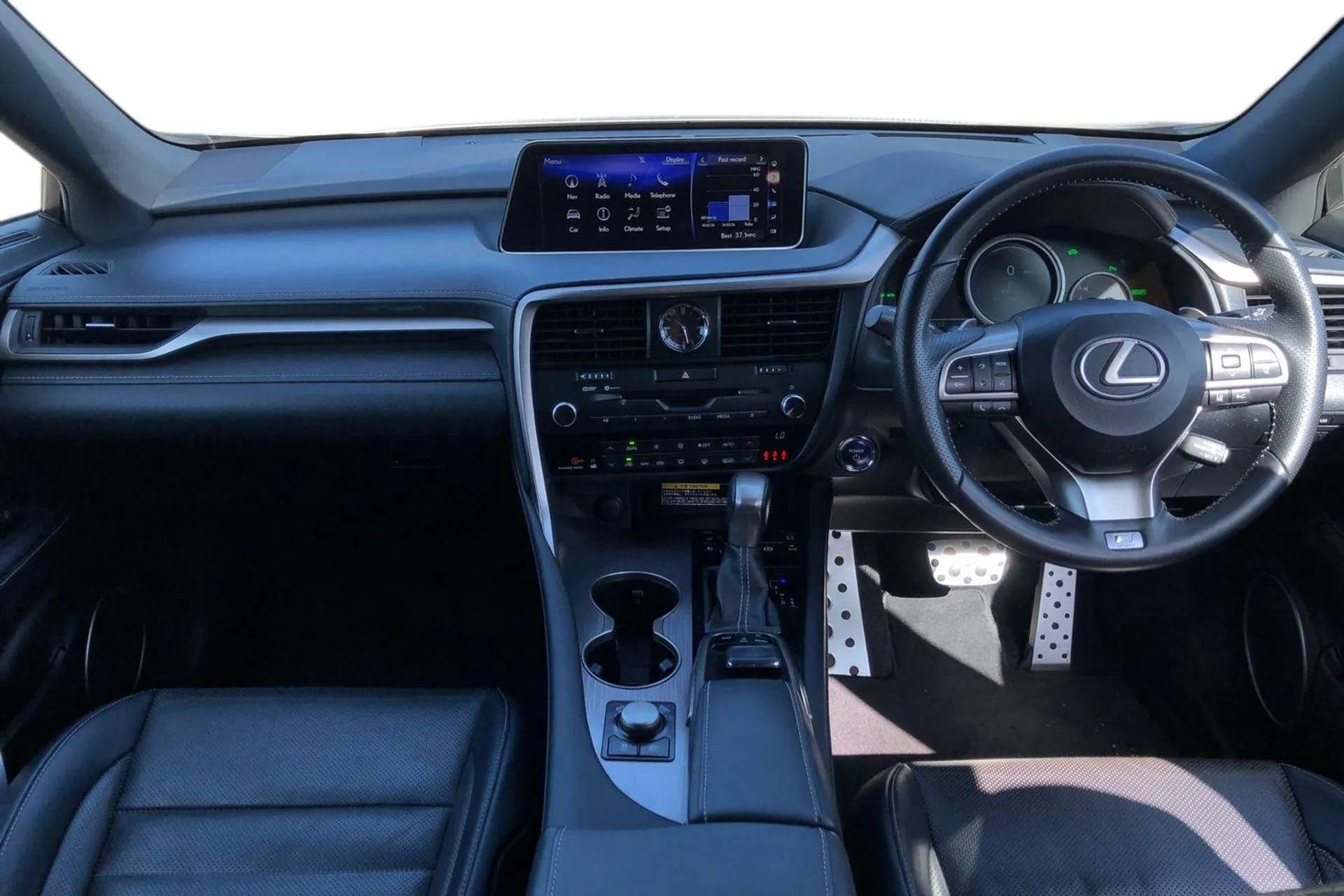 A 2019 LEXUS RX 450h 3.5 F-Sport 5dr CVT [Reversing camera, Adaptive cruise control + pre-crash system, Lane keep assist, Dual zone climate control air conditioning s A 2019 LEXUS RX 450h 3.5 F-Sport 5dr CVT [Reversing camera, Adaptive cruise control + pre-crash system, Lane keep assist, Dual zone climate control air conditioning s