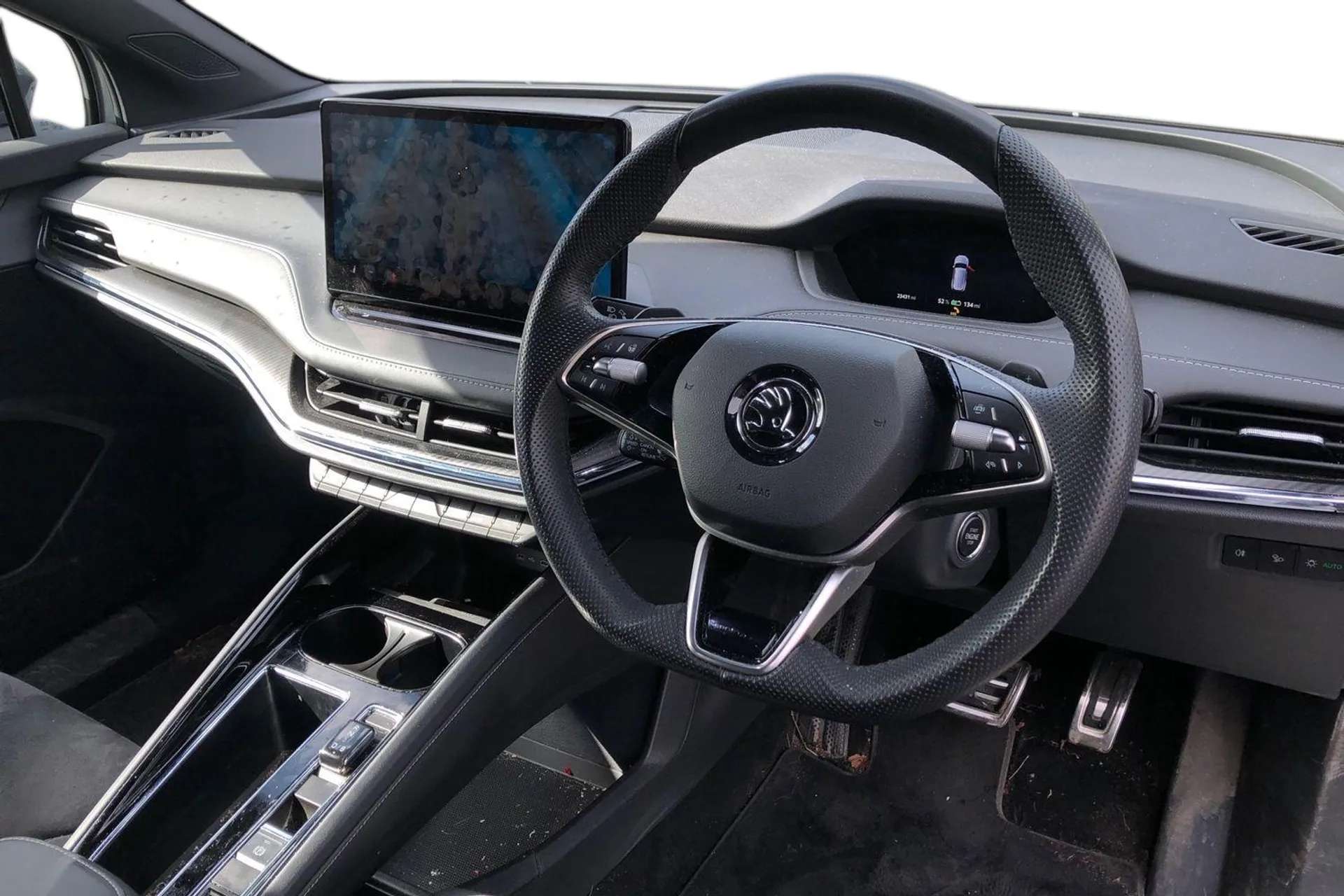 A 2025 SKODA ENYAQ 210kW 85x Sportline Plus 82kWh 4x4 5dr Auto [ Rear view camera , Tailgate unlocking from outside , Wireless charging with cooling function , Front and A 2025 SKODA ENYAQ 210kW 85x Sportline Plus 82kWh 4x4 5dr Auto [ Rear view camera , Tailgate unlocking from outside , Wireless charging with cooling function , Front and