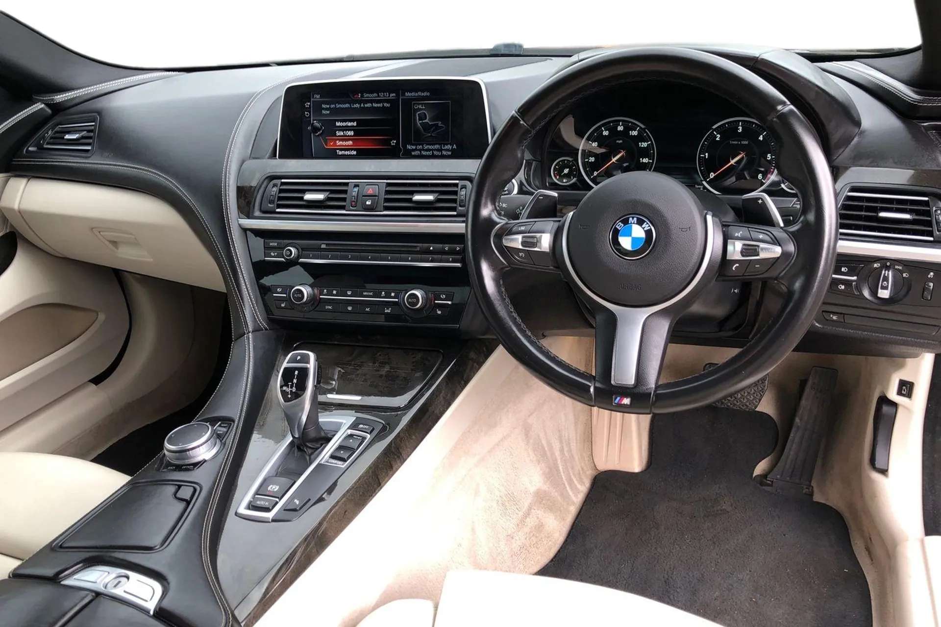 A 2017 BMW 6 SERIES 640d M Sport 2dr Auto [ Enhanced bluetooth with wireless charging , Reversing Assist camera , Speed limit display , Loudspeaker system - harman/kardon A 2017 BMW 6 SERIES 640d M Sport 2dr Auto [ Enhanced bluetooth with wireless charging , Reversing Assist camera , Speed limit display , Loudspeaker system - harman/kardon