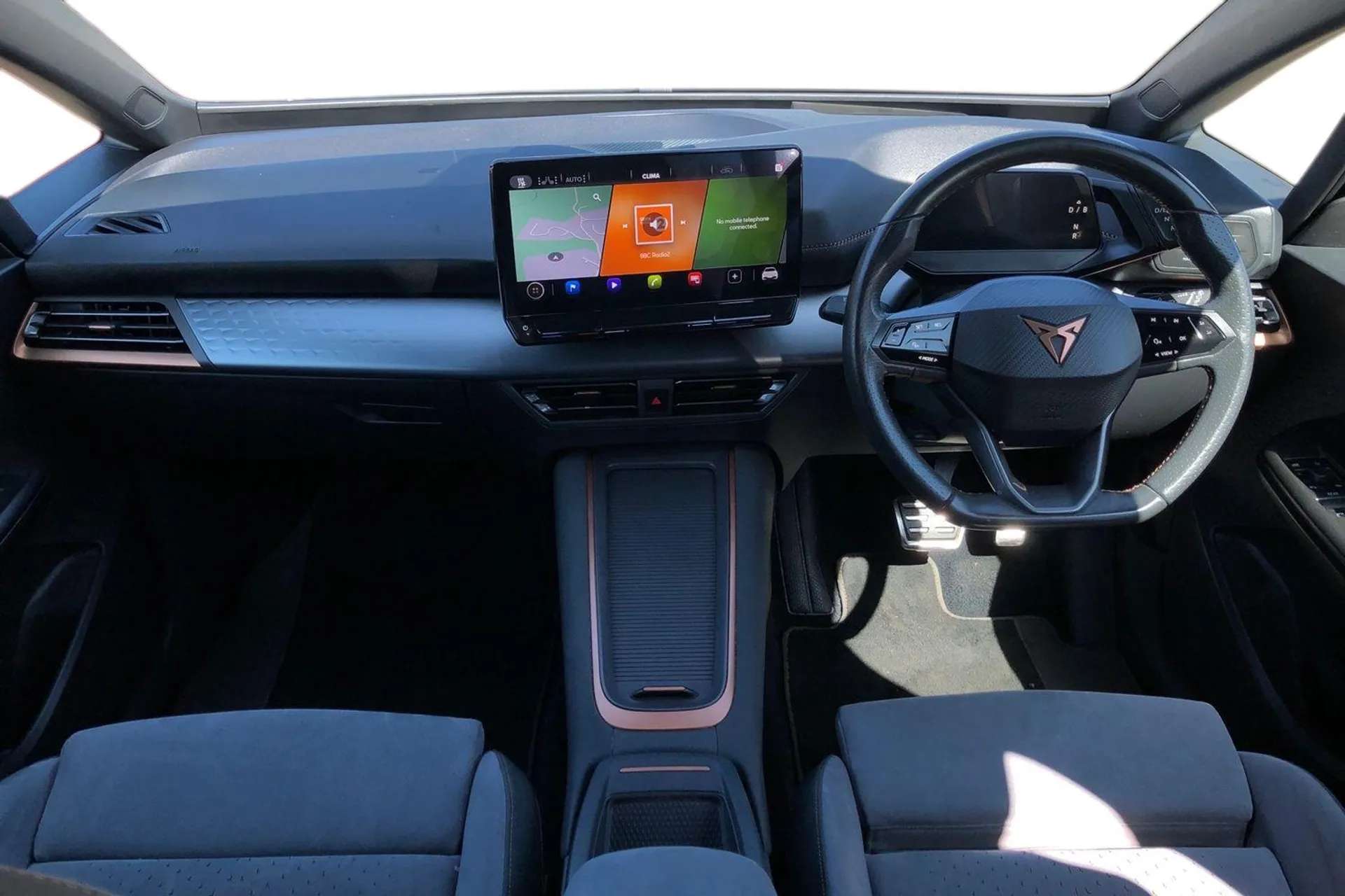 A 2023 CUPRA BORN 150kW V3 58kWh 5dr Auto [ Augmented reality head up display , Front/rear park distance control , Multi-colour ambient interior lighting , 20" Hurrican A 2023 CUPRA BORN 150kW V3 58kWh 5dr Auto [ Augmented reality head up display , Front/rear park distance control , Multi-colour ambient interior lighting , 20" Hurrican