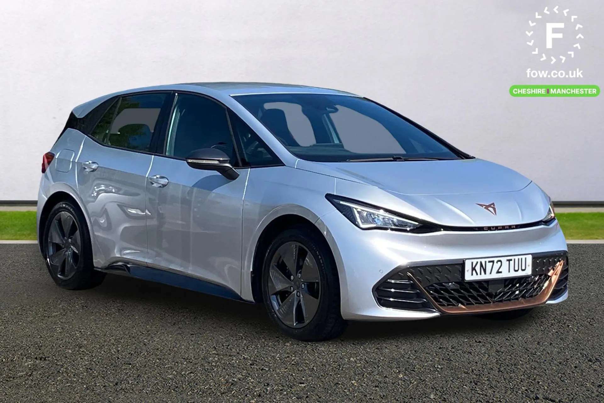 A 2022 CUPRA BORN 150kW V1 58kWh 5dr Auto [ 18" Cyclone alloy wheels , Heated leather wrapped multi function steering wheel , Front/rear park distance control , Bluetoo A 2022 CUPRA BORN 150kW V1 58kWh 5dr Auto [ 18" Cyclone alloy wheels , Heated leather wrapped multi function steering wheel , Front/rear park distance control , Bluetoo