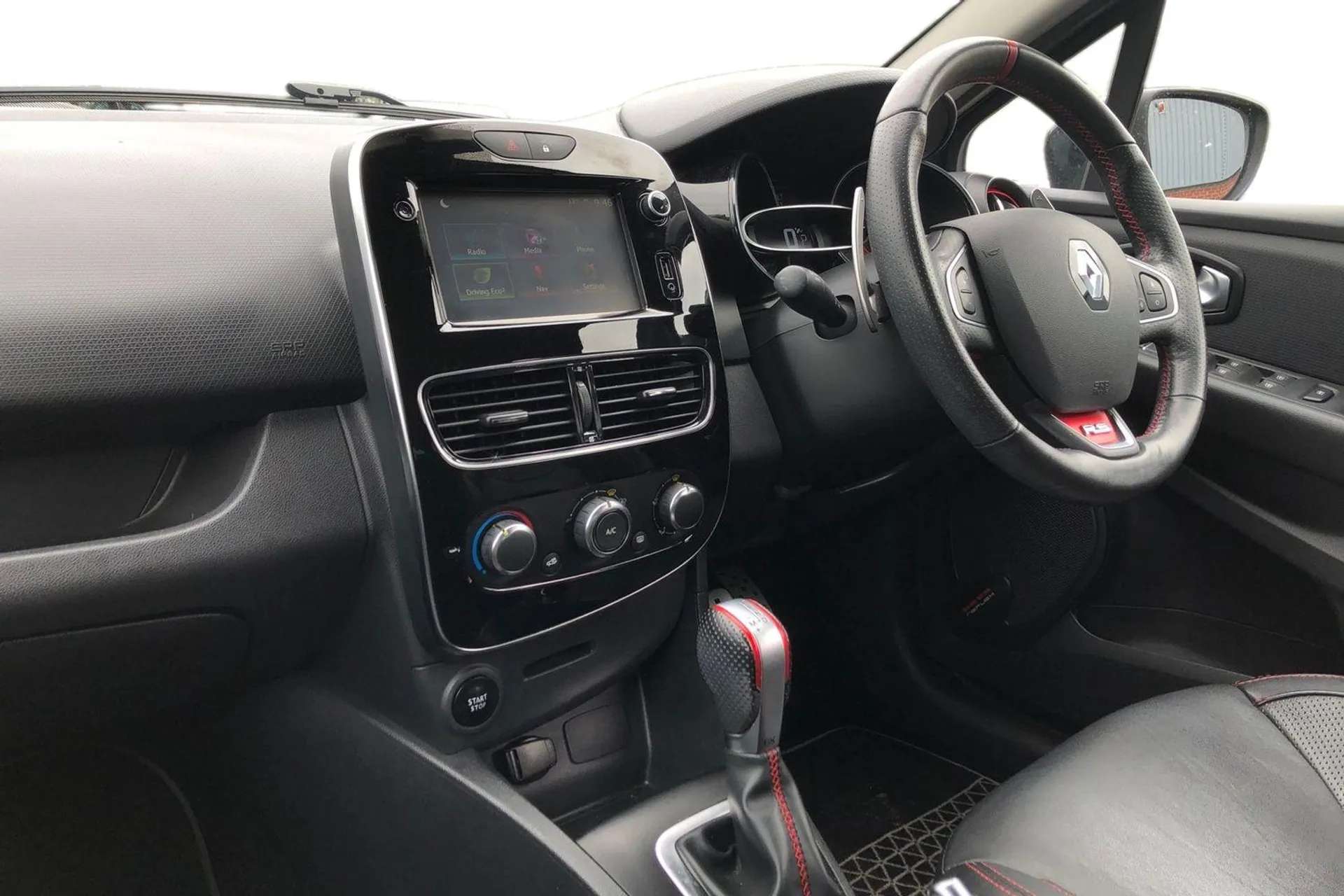 A 2017 RENAULT CLIO 1.6T 16V Renaultsport Nav 200 5dr Auto [ Passenger Height Adjustment Seat, 4x20W Arkamys radio with bluetooth handsfree and USB, LED Daytime Running L A 2017 RENAULT CLIO 1.6T 16V Renaultsport Nav 200 5dr Auto [ Passenger Height Adjustment Seat, 4x20W Arkamys radio with bluetooth handsfree and USB, LED Daytime Running L