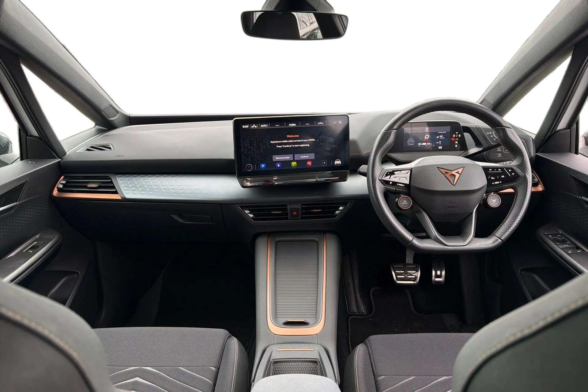 A 2023 CUPRA BORN 169kW e-Boost V2 58kWh 5dr Auto [ Front/rear park distance control , Bluetooth without wireless charger , Augmented reality head up display , Heated f A 2023 CUPRA BORN 169kW e-Boost V2 58kWh 5dr Auto [ Front/rear park distance control , Bluetooth without wireless charger , Augmented reality head up display , Heated f
