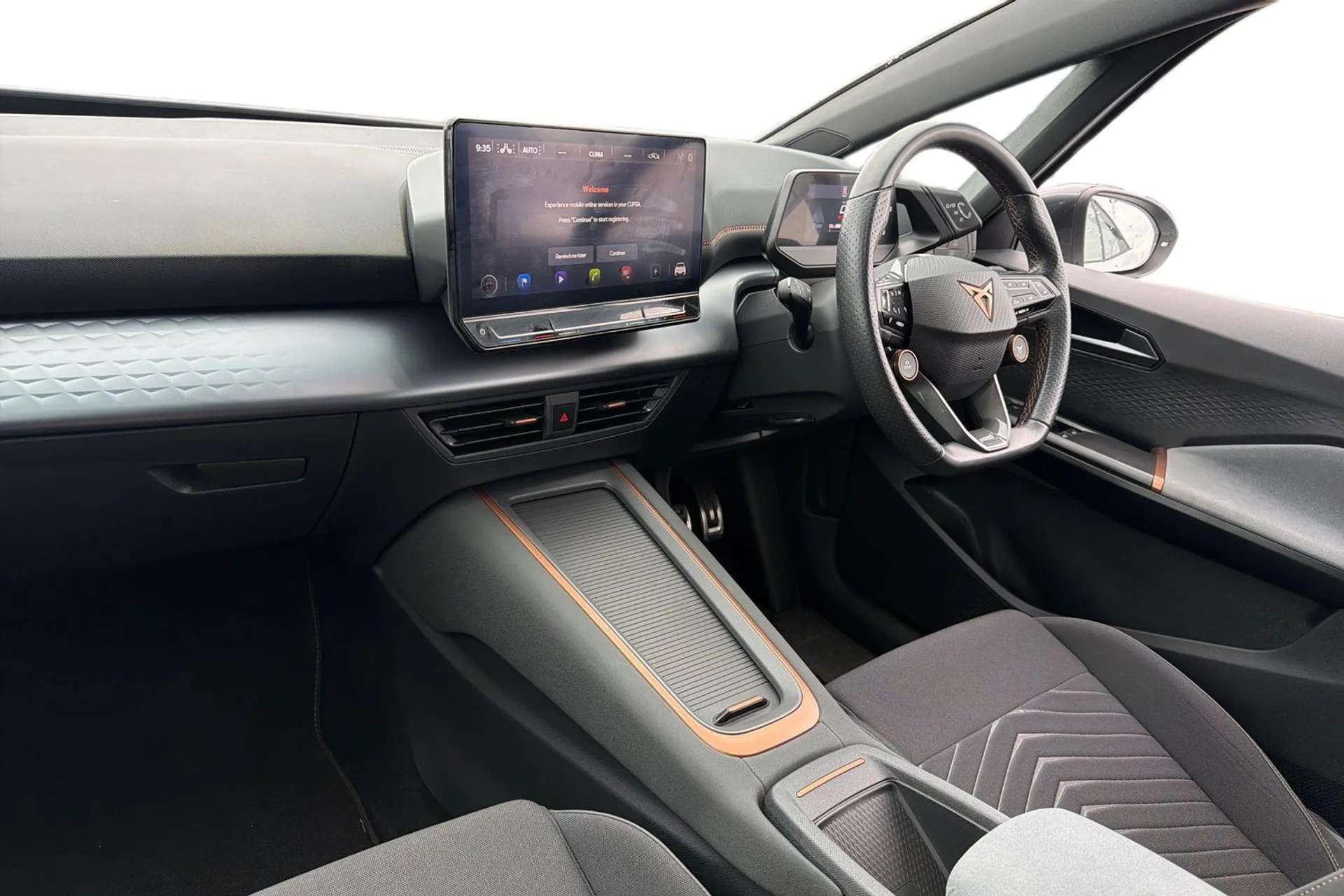 A 2023 CUPRA BORN 169kW e-Boost V2 58kWh 5dr Auto [ Front/rear park distance control , Bluetooth without wireless charger , Augmented reality head up display , Heated f A 2023 CUPRA BORN 169kW e-Boost V2 58kWh 5dr Auto [ Front/rear park distance control , Bluetooth without wireless charger , Augmented reality head up display , Heated f