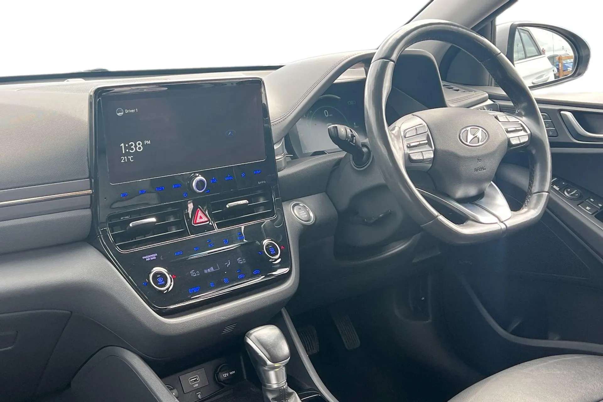 A 2021 HYUNDAI IONIQ 1.6 GDi Hybrid Premium SE 5dr DCT [ Wireless phone charging pad , Parking system with rear camera and guidance system , Rear view monitor , Heated fro A 2021 HYUNDAI IONIQ 1.6 GDi Hybrid Premium SE 5dr DCT [ Wireless phone charging pad , Parking system with rear camera and guidance system , Rear view monitor , Heated fro