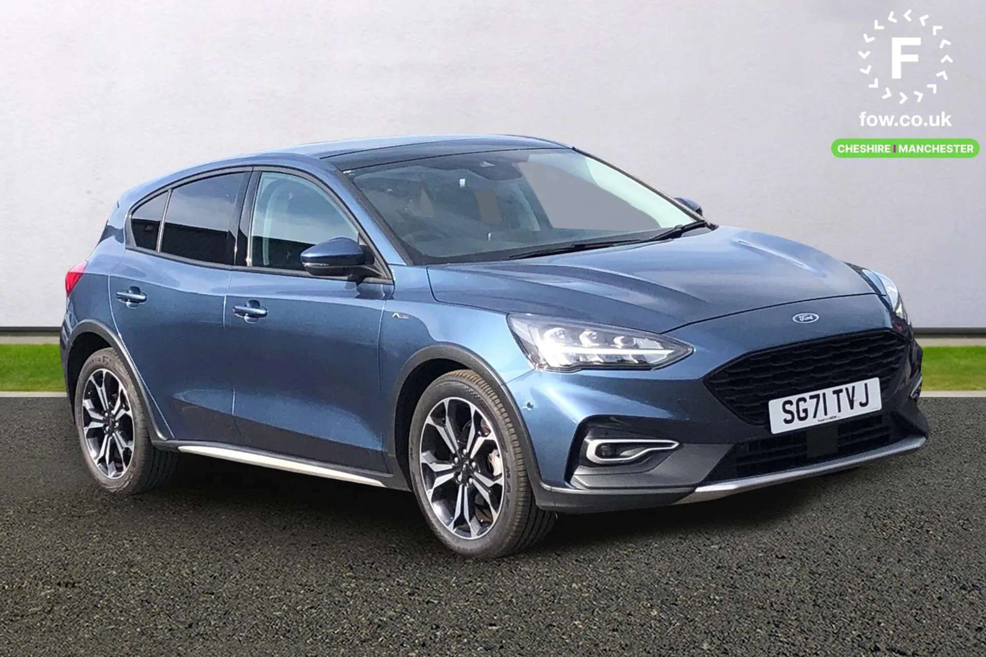 A 2021 FORD FOCUS 1.0 EcoBoost 125 Active X Edition Auto 5dr [ Openable panorama roof , 18" 5x2 spoke absolute black machined painted alloy wheels , Auto hold function A 2021 FORD FOCUS 1.0 EcoBoost 125 Active X Edition Auto 5dr [ Openable panorama roof , 18" 5x2 spoke absolute black machined painted alloy wheels , Auto hold function