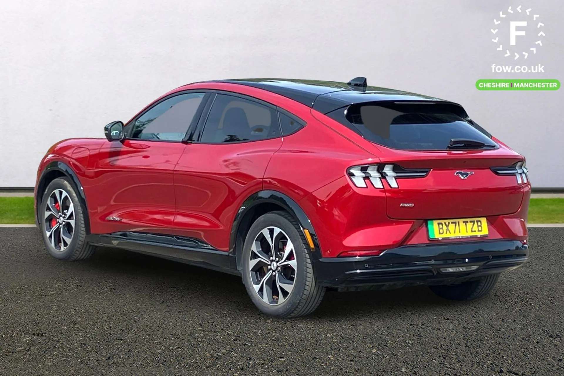 A 2021 FORD MUSTANG MACH-E 258kW Extended Range 88kWh AWD 5dr Auto [Front and rear parking sensors, Black power folding door mirrors with Mustang logo projection, Heated steerin A 2021 FORD MUSTANG MACH-E 258kW Extended Range 88kWh AWD 5dr Auto [Front and rear parking sensors, Black power folding door mirrors with Mustang logo projection, Heated steerin