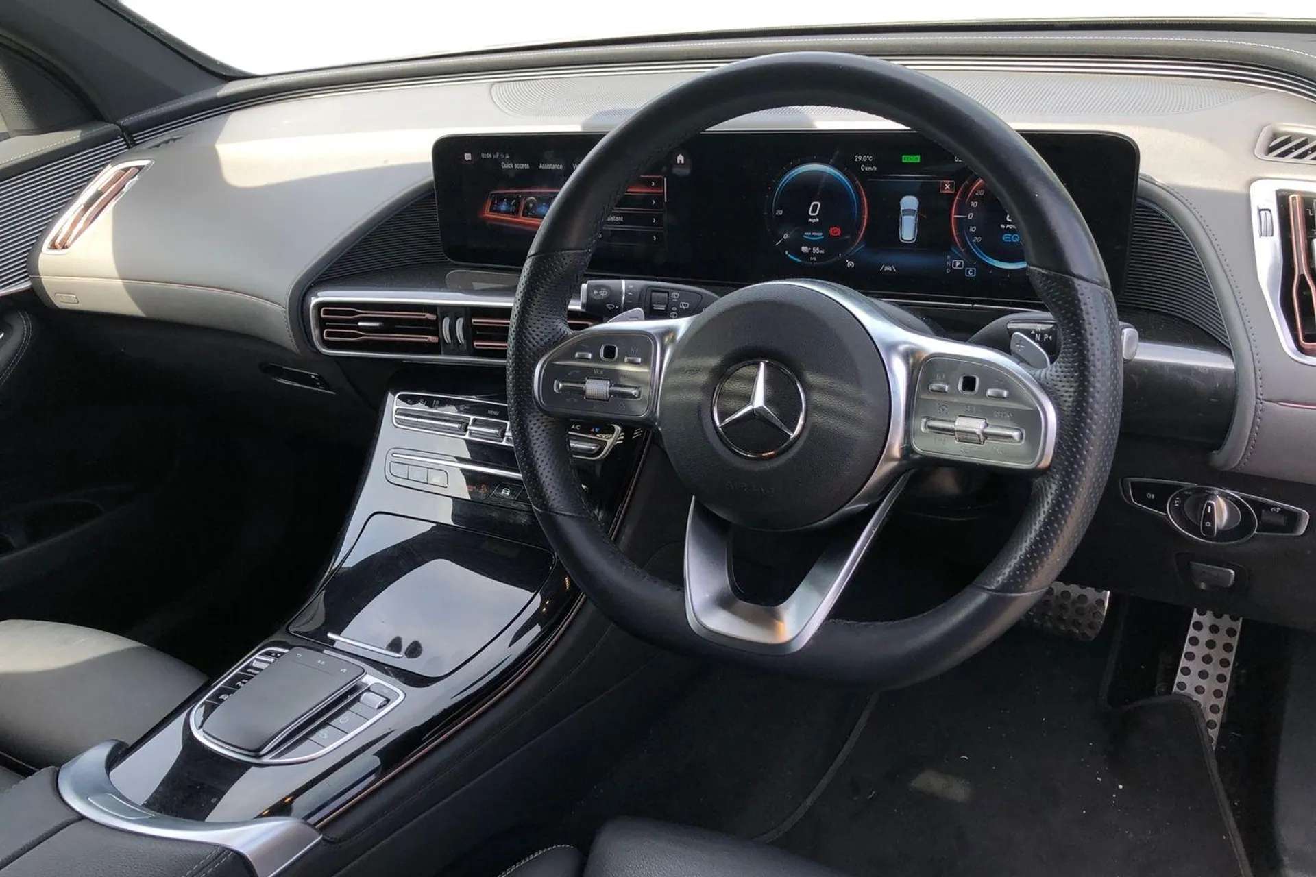 A 2021 MERCEDES-BENZ EQC EQC 400 300kW AMG Line Premium 80kWh 5dr Auto [ Interior Light Package, 21" AMG mutli spoke alloy wheels painted black, Parking package with active pa A 2021 MERCEDES-BENZ EQC EQC 400 300kW AMG Line Premium 80kWh 5dr Auto [ Interior Light Package, 21" AMG mutli spoke alloy wheels painted black, Parking package with active pa