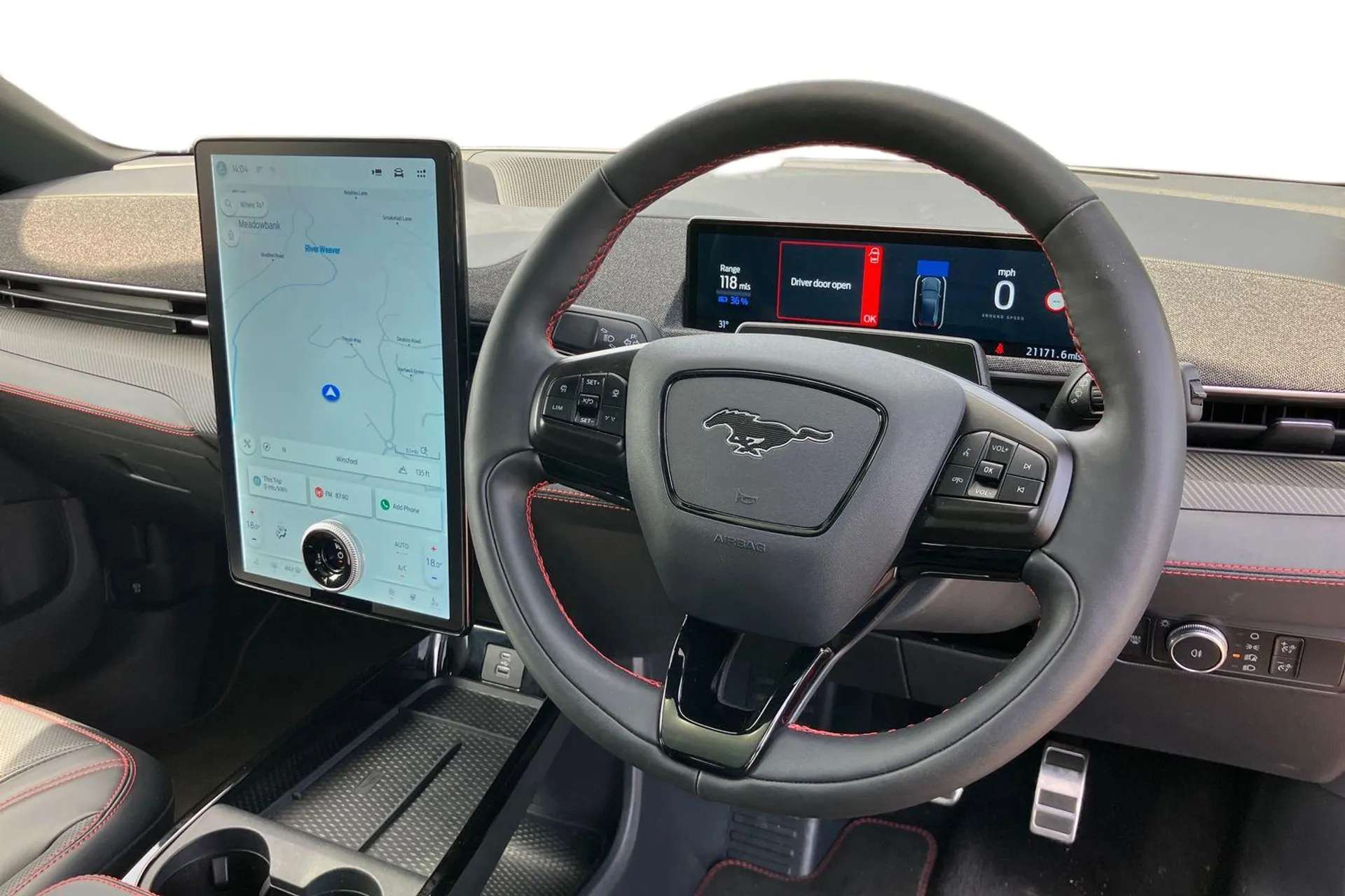 A 2021 FORD MUSTANG MACH-E 258kW Extended Range 88kWh AWD 5dr Auto [Front and rear parking sensors, Black power folding door mirrors with Mustang logo projection, Heated steerin A 2021 FORD MUSTANG MACH-E 258kW Extended Range 88kWh AWD 5dr Auto [Front and rear parking sensors, Black power folding door mirrors with Mustang logo projection, Heated steerin