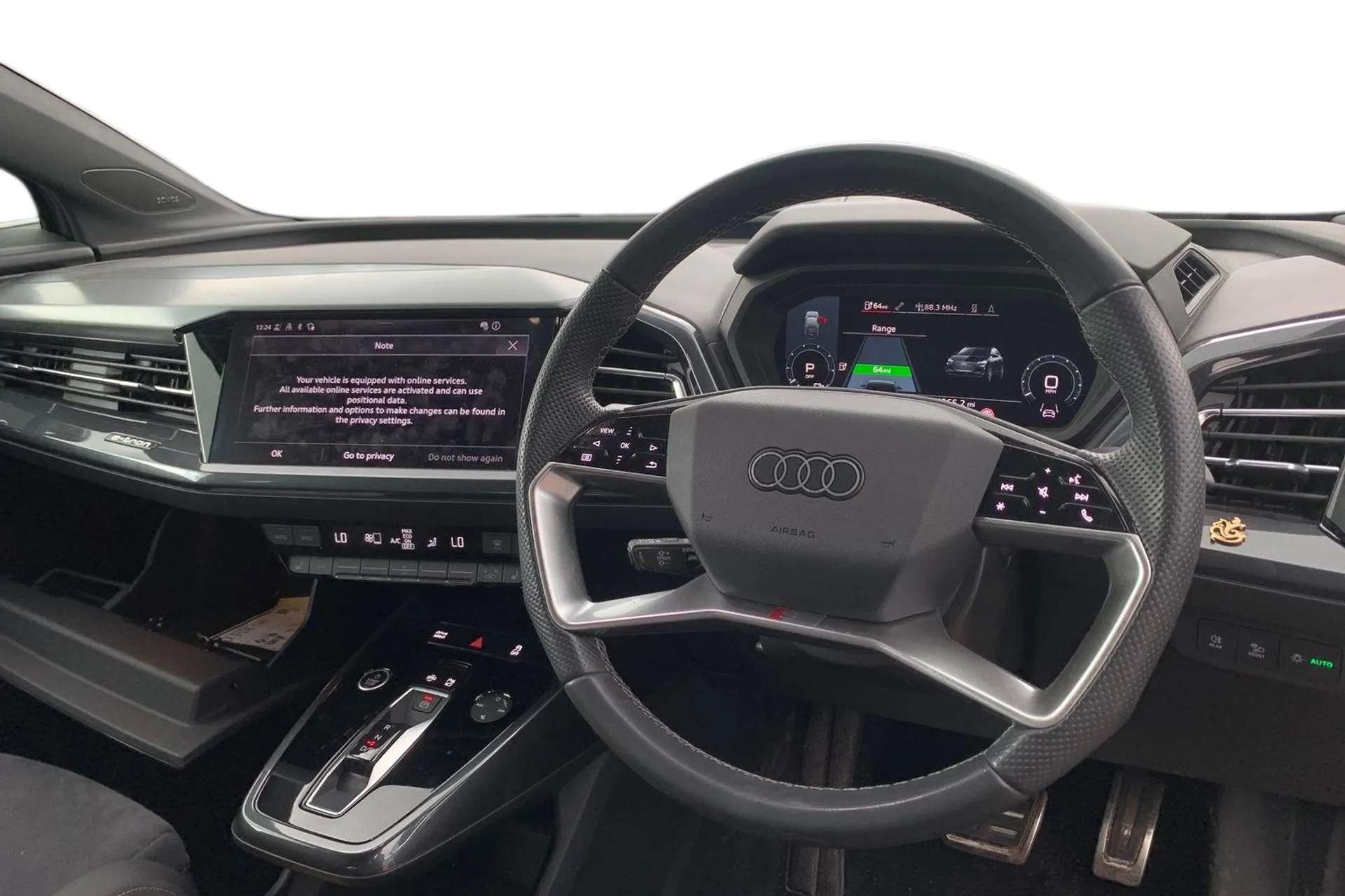 A 2023 AUDI Q4 220kW 50 Quattro 82kWh S Line 5dr Auto [ Audi Virtual Cockpit - 10.25" display , Power operated tailgate , Camera based traffic sign recognition , Non A 2023 AUDI Q4 220kW 50 Quattro 82kWh S Line 5dr Auto [ Audi Virtual Cockpit - 10.25" display , Power operated tailgate , Camera based traffic sign recognition , Non