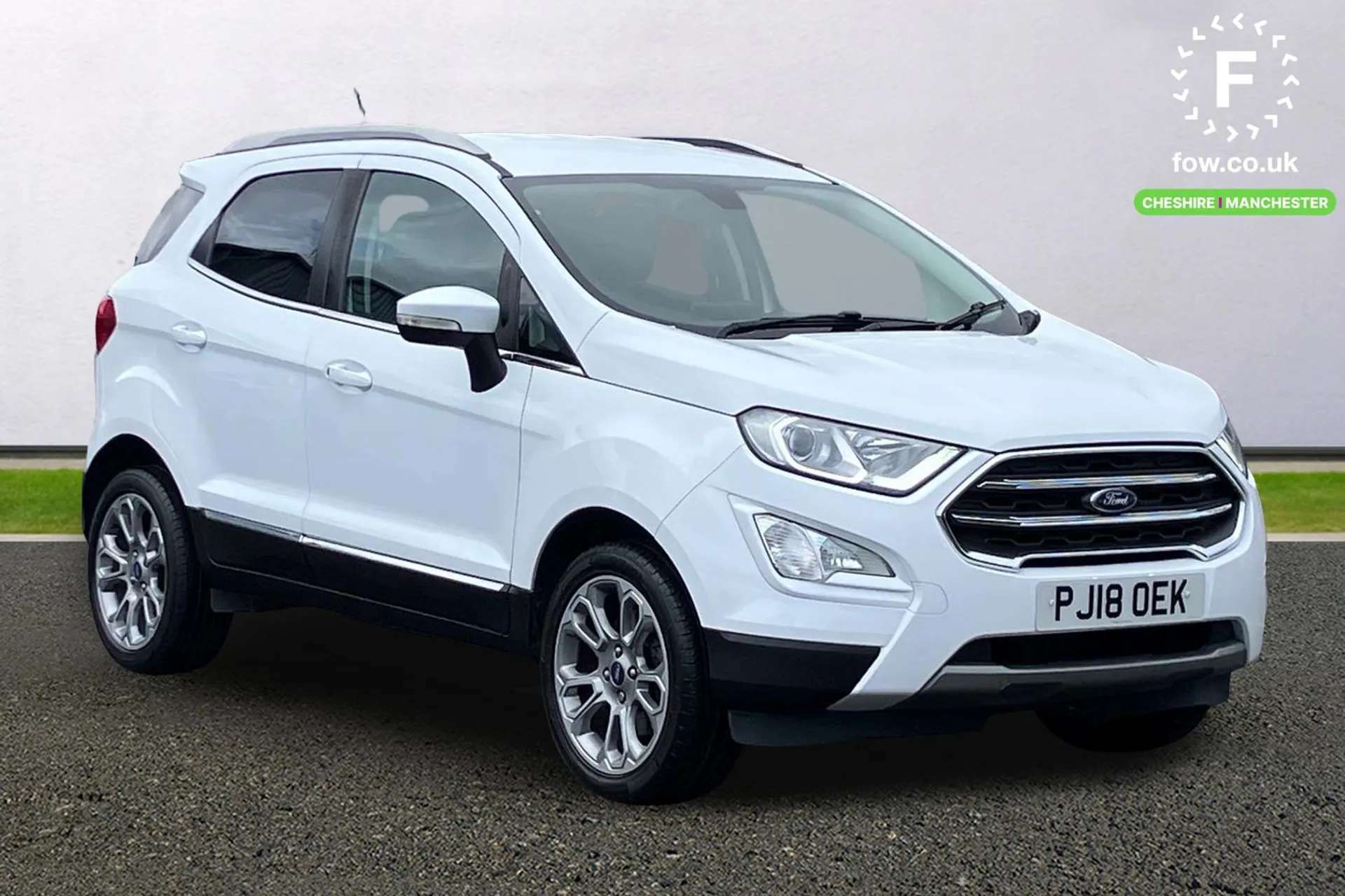 A 2018 FORD ECOSPORT 1.0 EcoBoost 125 Titanium 5dr [ Rear parking sensors and rear view camera , Emergency brake assist , 'Quickclear' heated windscreen/heated washer jets A 2018 FORD ECOSPORT 1.0 EcoBoost 125 Titanium 5dr [ Rear parking sensors and rear view camera , Emergency brake assist , 'Quickclear' heated windscreen/heated washer jets