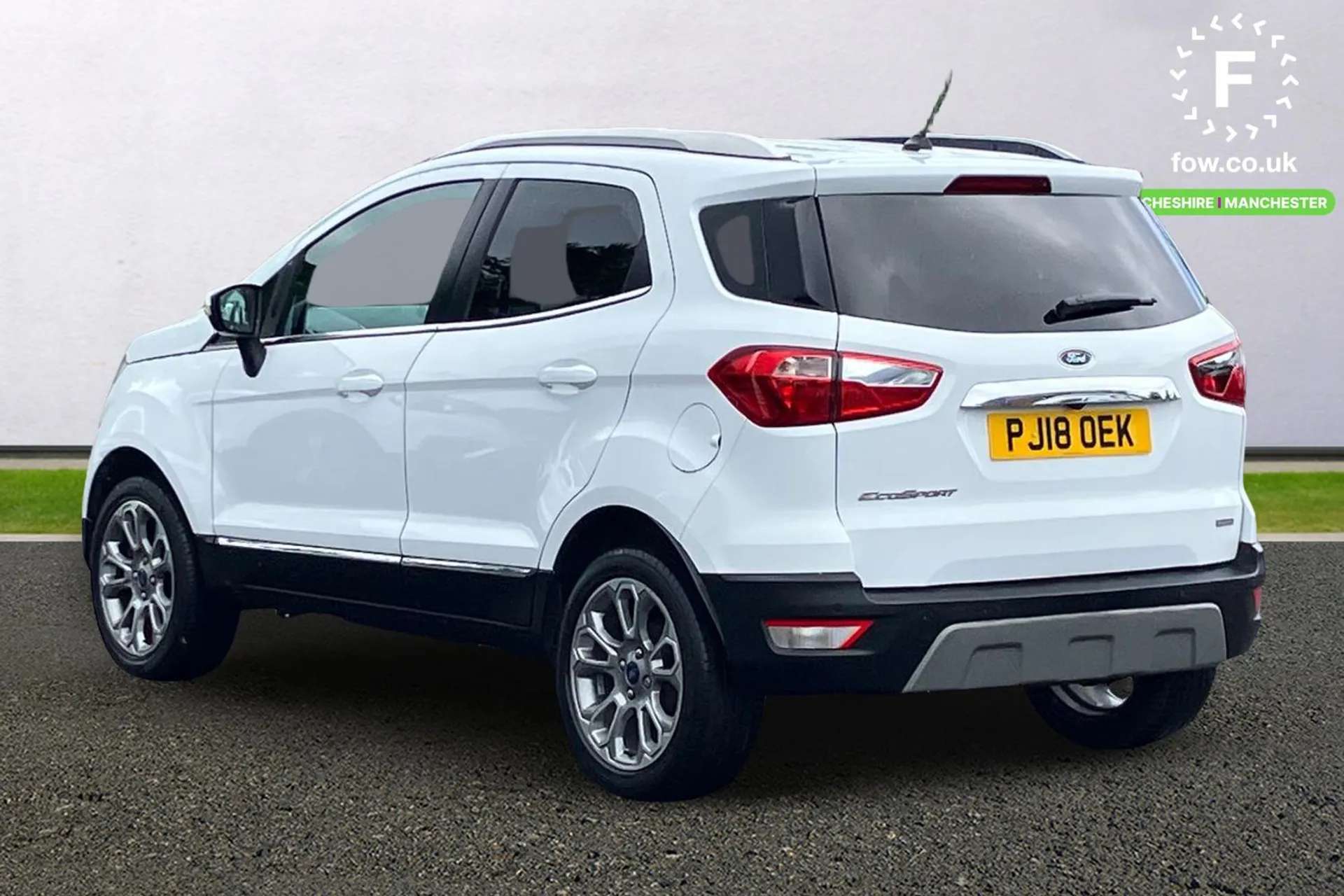 A 2018 FORD ECOSPORT 1.0 EcoBoost 125 Titanium 5dr [ Rear parking sensors and rear view camera , Emergency brake assist , 'Quickclear' heated windscreen/heated washer jets A 2018 FORD ECOSPORT 1.0 EcoBoost 125 Titanium 5dr [ Rear parking sensors and rear view camera , Emergency brake assist , 'Quickclear' heated windscreen/heated washer jets