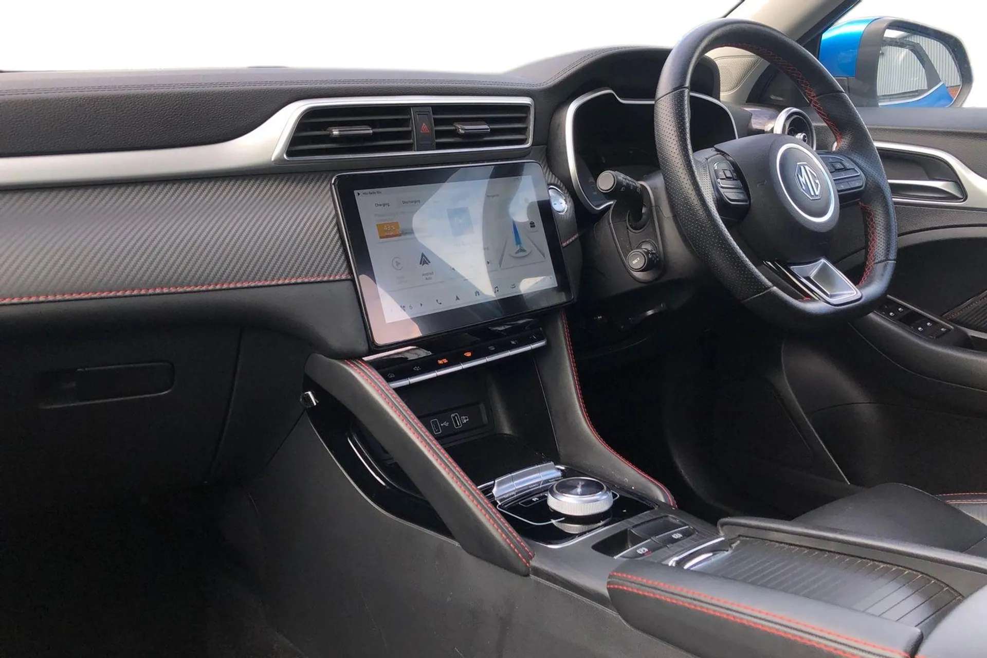 A 2022 MG MOTOR UK ZS 130kW Trophy EV 51kWh 5dr Auto [Body colour electric adjustable folding heated door mirrors, 3 Regenerative braking modes (1, 2, 3), Rear cross traffi A 2022 MG MOTOR UK ZS 130kW Trophy EV 51kWh 5dr Auto [Body colour electric adjustable folding heated door mirrors, 3 Regenerative braking modes (1, 2, 3), Rear cross traffi