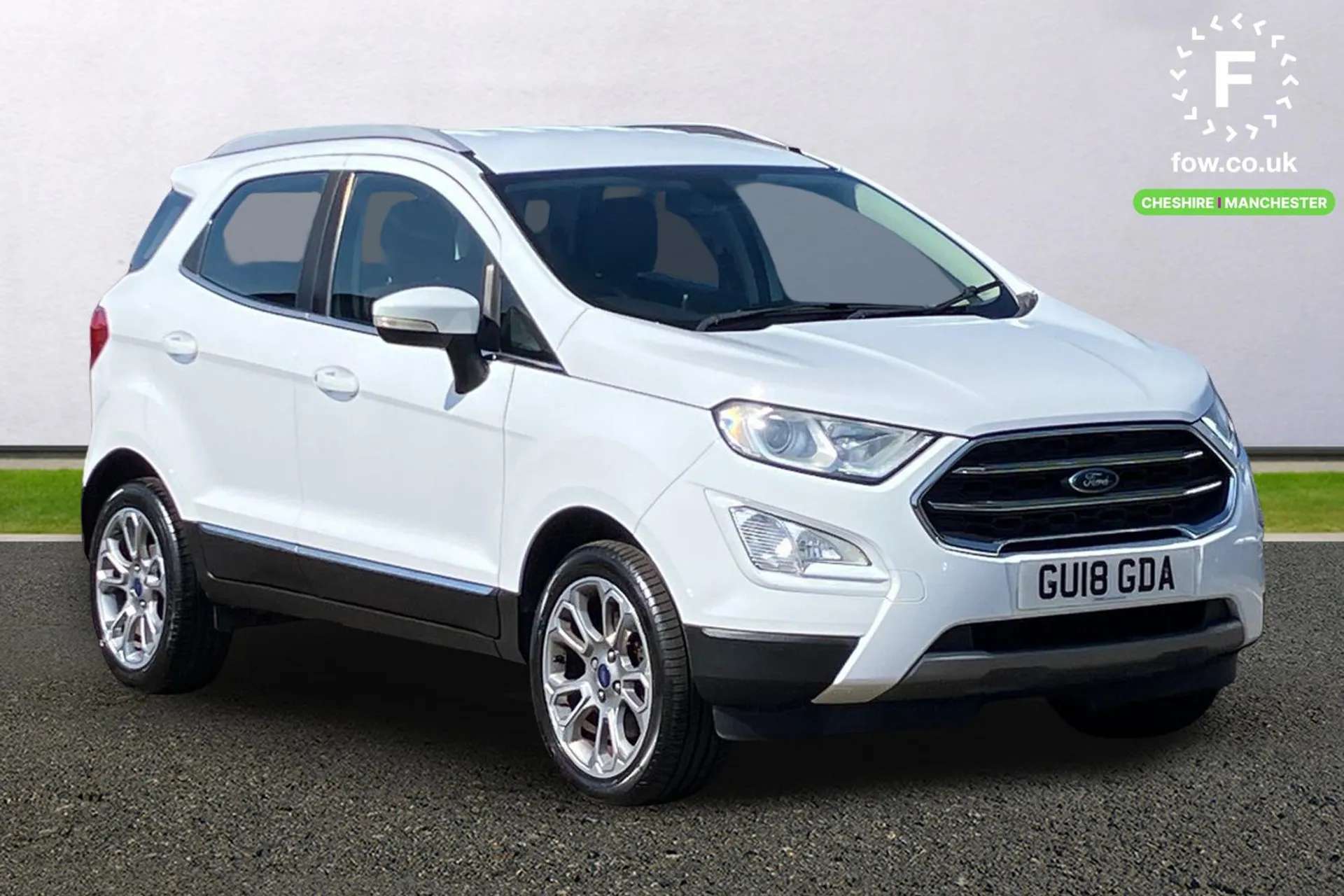A 2018 FORD ECOSPORT 1.0 EcoBoost 125 Titanium 5dr ['Quickclear' heated windscreen/heated washer jets, Front grille with chrome trim surround, Electric heated door mirrors A 2018 FORD ECOSPORT 1.0 EcoBoost 125 Titanium 5dr ['Quickclear' heated windscreen/heated washer jets, Front grille with chrome trim surround, Electric heated door mirrors