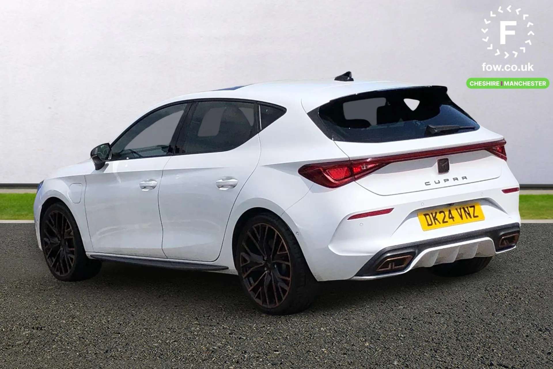 A 2024 CUPRA LEON 1.4 eHybrid VZ2 Design Edition 5dr DSG [19" Performance satin black and copper alloy wheelsWireless phone charger,Park assist (inc front/rear parking A 2024 CUPRA LEON 1.4 eHybrid VZ2 Design Edition 5dr DSG [19" Performance satin black and copper alloy wheelsWireless phone charger,Park assist (inc front/rear parking