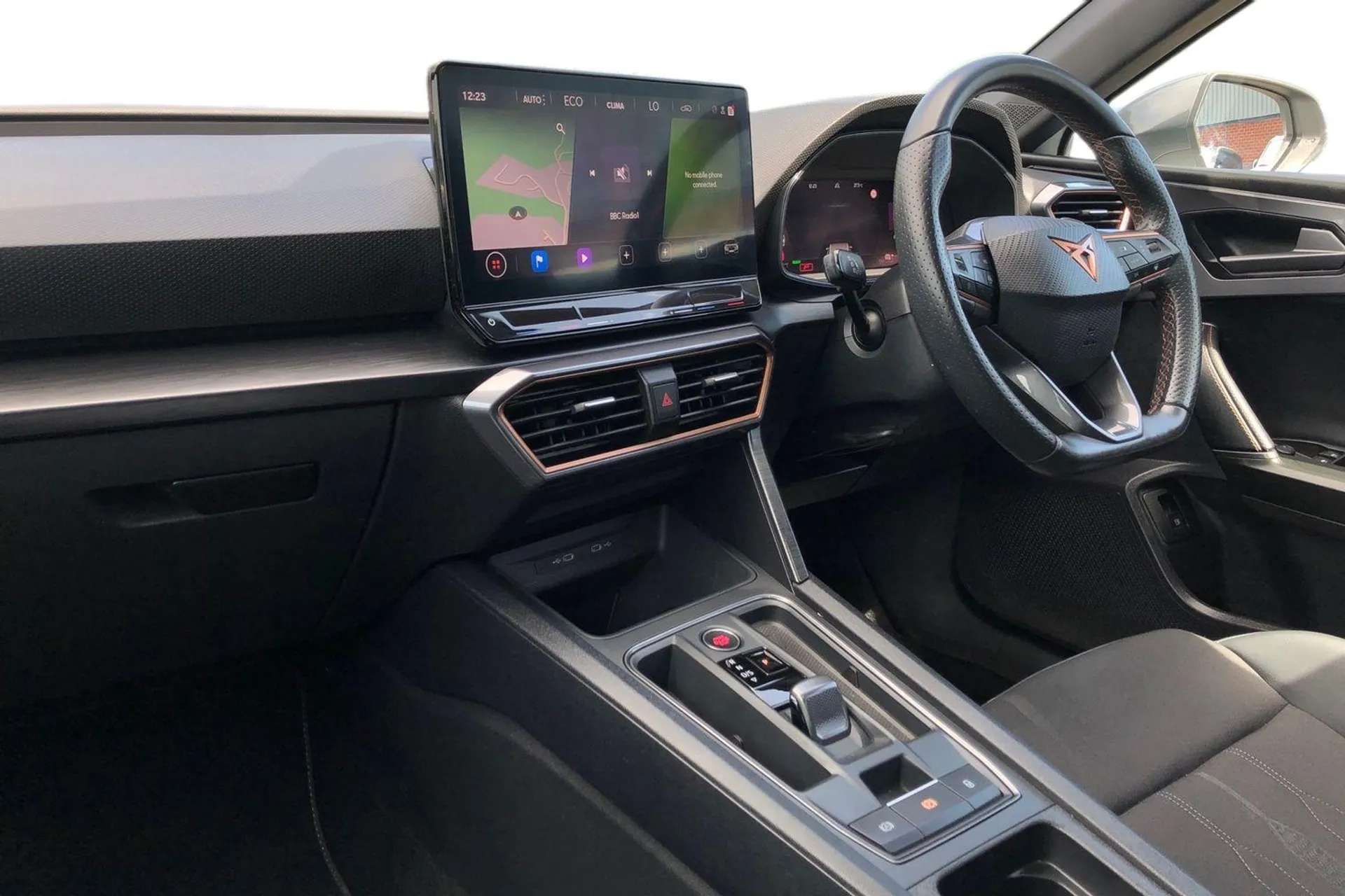 A 2024 CUPRA LEON 1.4 eHybrid VZ2 Design Edition 5dr DSG [19" Performance satin black and copper alloy wheelsWireless phone charger,Park assist (inc front/rear parking A 2024 CUPRA LEON 1.4 eHybrid VZ2 Design Edition 5dr DSG [19" Performance satin black and copper alloy wheelsWireless phone charger,Park assist (inc front/rear parking