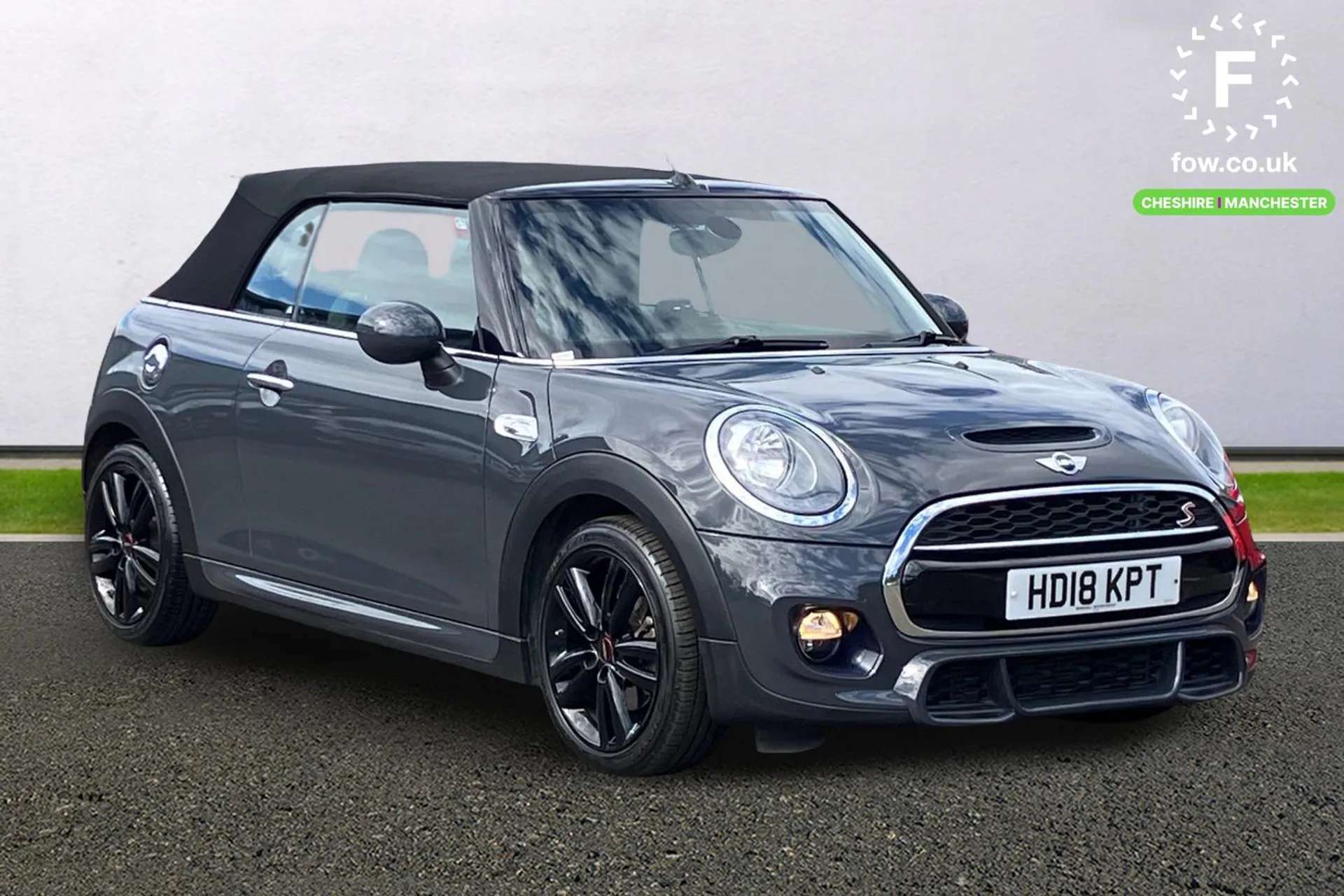 A 2018 MINI CONVERTIBLE 2.0 Cooper S 2dr [Leather Cross Punch upholstery, Crash Sensor - activates hazard/interior lighting + unlocks doors, Multifunction for Steering Wheels A 2018 MINI CONVERTIBLE 2.0 Cooper S 2dr [Leather Cross Punch upholstery, Crash Sensor - activates hazard/interior lighting + unlocks doors, Multifunction for Steering Wheels