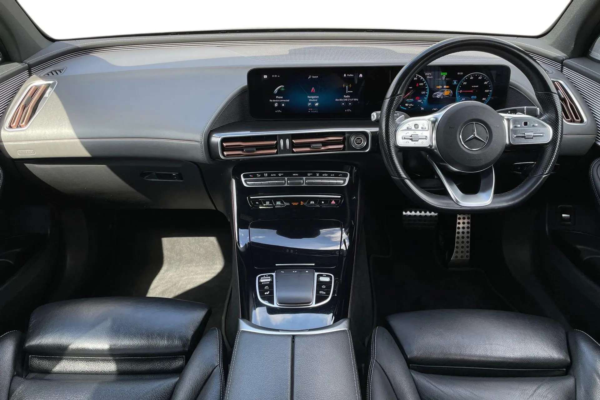 A 2020 MERCEDES-BENZ EQC EQC 400 300kW AMG Line Premium 80kWh 5dr Auto [ Parking package with active park assist with reversing camera , Interior light package, Burmester surr A 2020 MERCEDES-BENZ EQC EQC 400 300kW AMG Line Premium 80kWh 5dr Auto [ Parking package with active park assist with reversing camera , Interior light package, Burmester surr