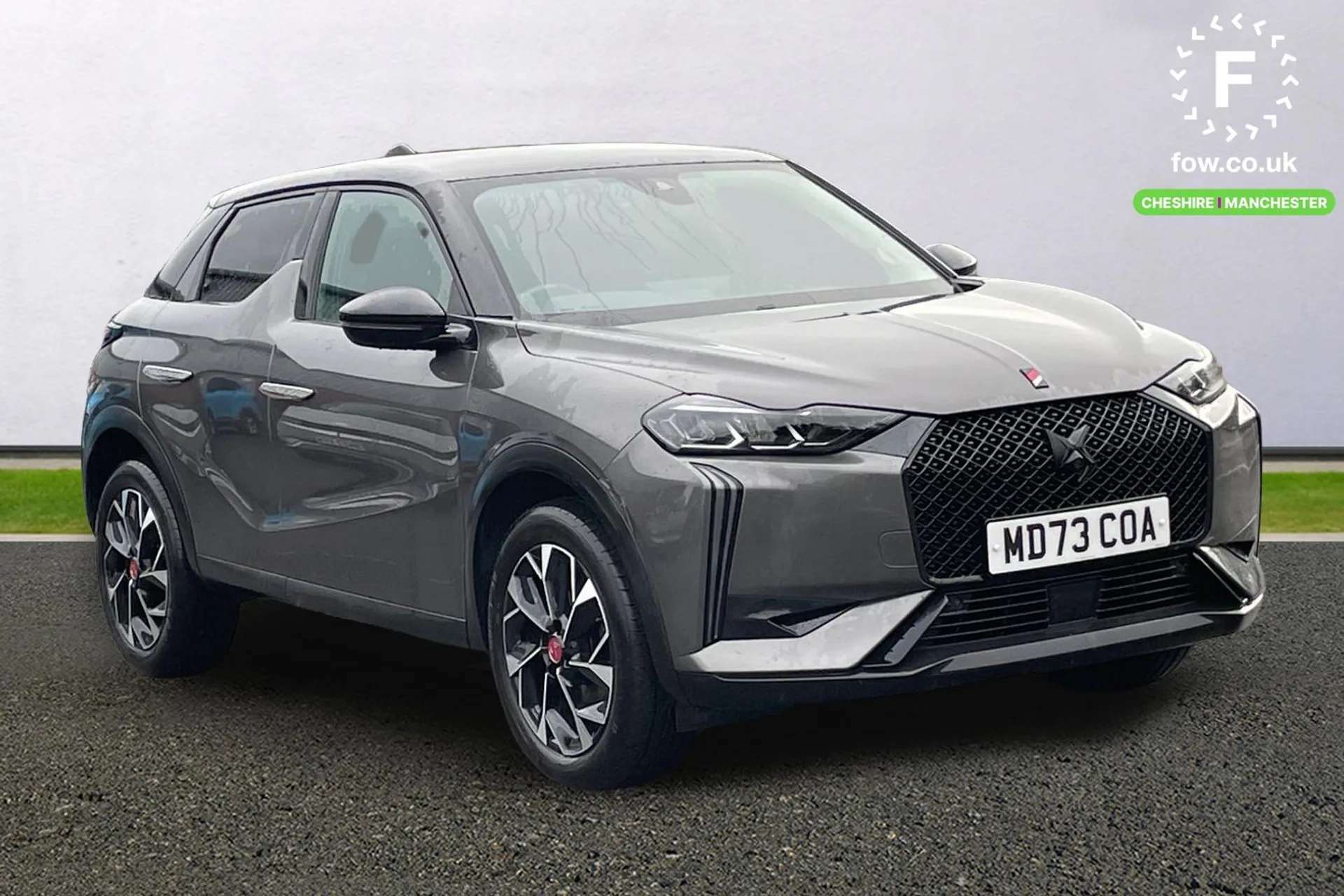 A 2023 DS DS3 1.2 PureTech 130 Performance Line + 5dr EAT8 [Perforated leather steering wheel with contrast stitching, 7 inch digital instrument cluster display, Bl A 2023 DS DS3 1.2 PureTech 130 Performance Line + 5dr EAT8 [Perforated leather steering wheel with contrast stitching, 7 inch digital instrument cluster display, Bl