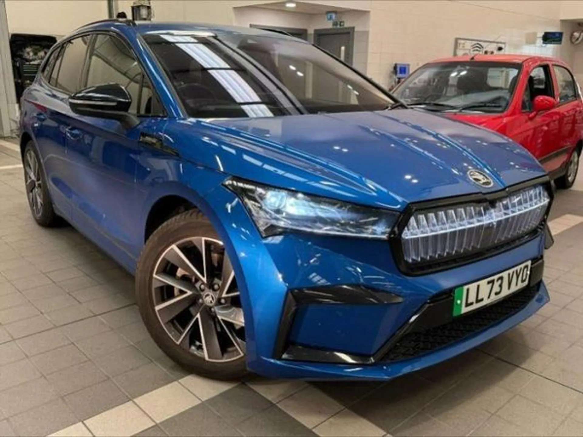 A 2023 SKODA ENYAQ 195kW 80x Sportline Plus 82kWh 4x4 5dr Auto [Advanced Package, 4WD, Canton Sound, Head-Up Display, Full LED Matrix Headlights, Illuminated Front Grill A 2023 SKODA ENYAQ 195kW 80x Sportline Plus 82kWh 4x4 5dr Auto [Advanced Package, 4WD, Canton Sound, Head-Up Display, Full LED Matrix Headlights, Illuminated Front Grill