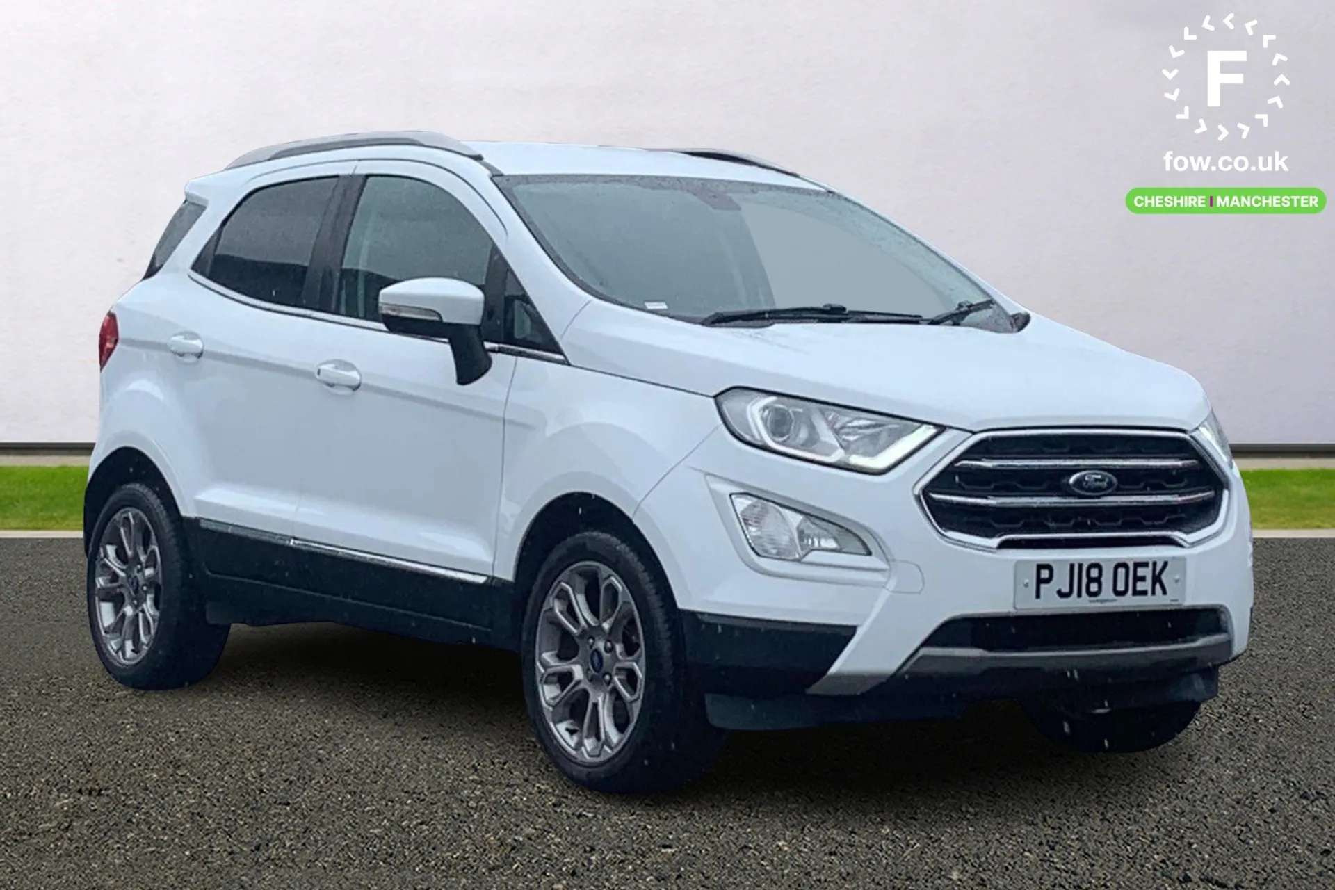 A 2018 FORD ECOSPORT 1.0 EcoBoost 125 Titanium 5dr [ Rear parking sensors and rear view camera , Emergency brake assist , 'Quickclear' heated windscreen/heated washer jets A 2018 FORD ECOSPORT 1.0 EcoBoost 125 Titanium 5dr [ Rear parking sensors and rear view camera , Emergency brake assist , 'Quickclear' heated windscreen/heated washer jets