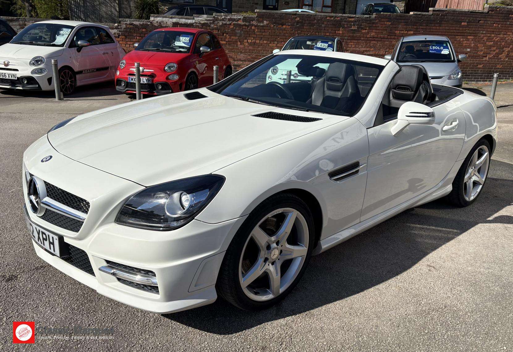 A 2012 MERCEDES-BENZ SLK 1.8 SLK250 BlueEfficiency AMG Sport Convertible 2dr Petrol G-Tronic+ Euro 5 (s/s) (204 ps) A 2012 MERCEDES-BENZ SLK 1.8 SLK250 BlueEfficiency AMG Sport Convertible 2dr Petrol G-Tronic+ Euro 5 (s/s) (204 ps)